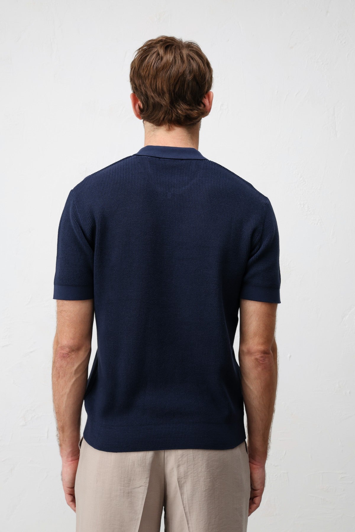 Antioch Comfort Slim Fermuarlı Erkek Triko T-Shirt