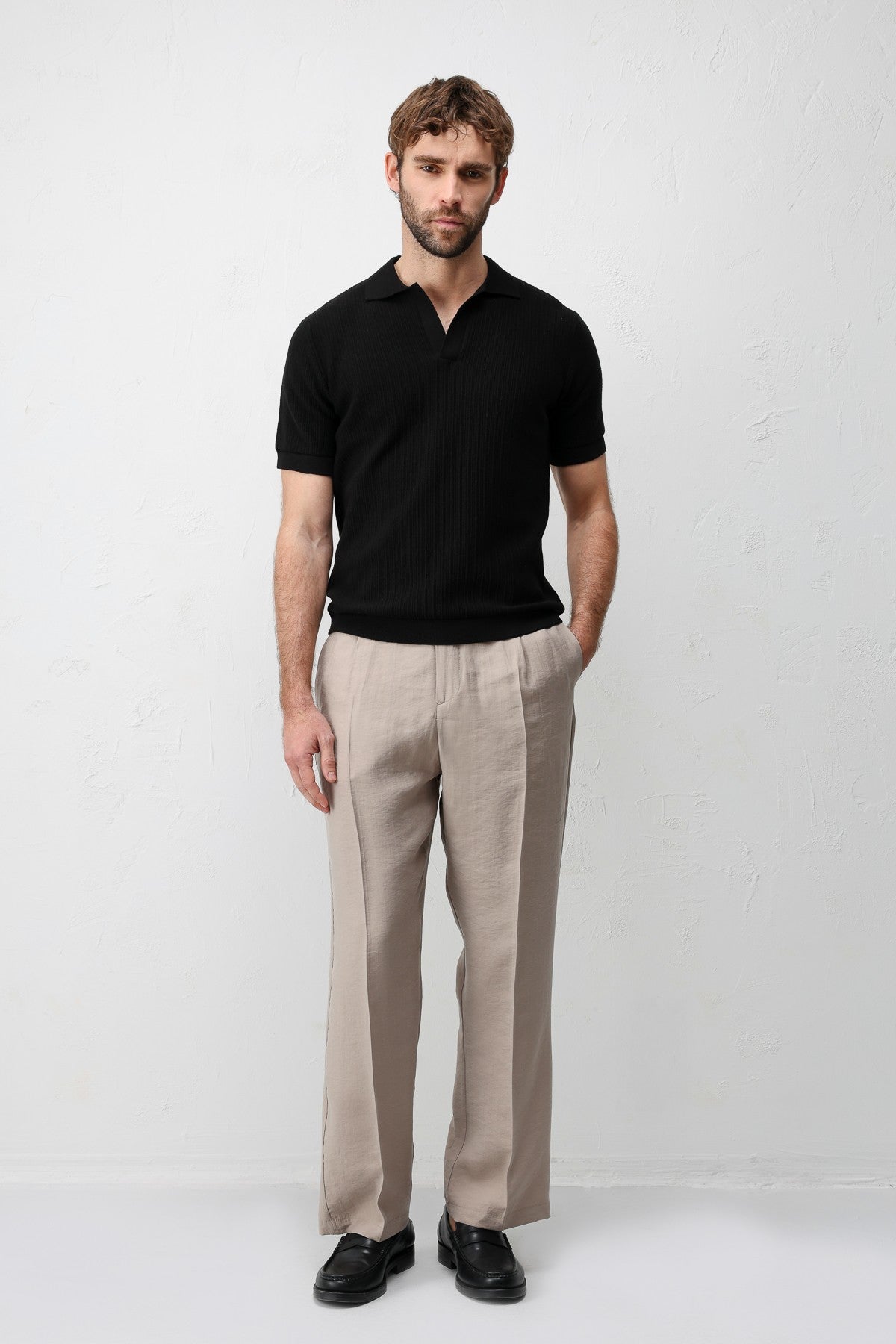 Antioch Premium Dokulu Erkek Triko T-Shirt