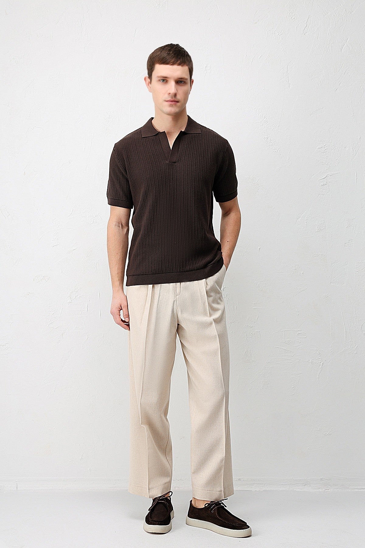 Antioch Premium Dokulu Erkek Triko T-Shirt