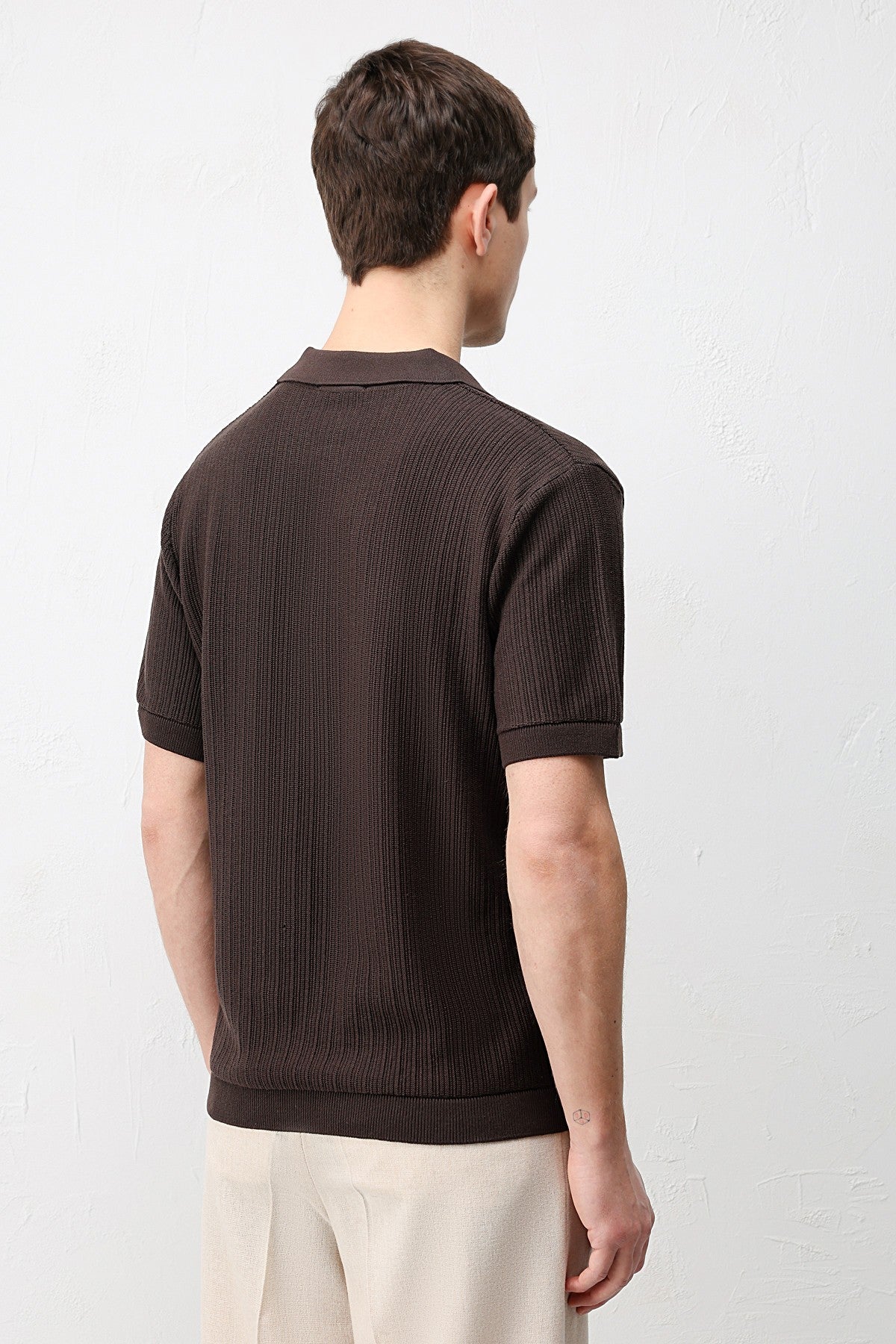 Antioch Premium Dokulu Erkek Triko T-Shirt