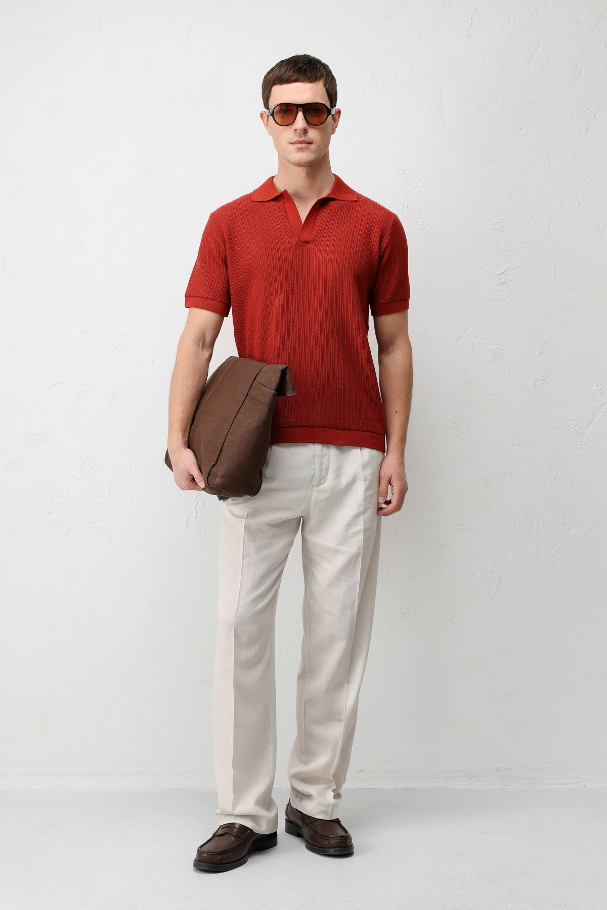 Antioch Premium Dokulu Erkek Triko T-Shirt