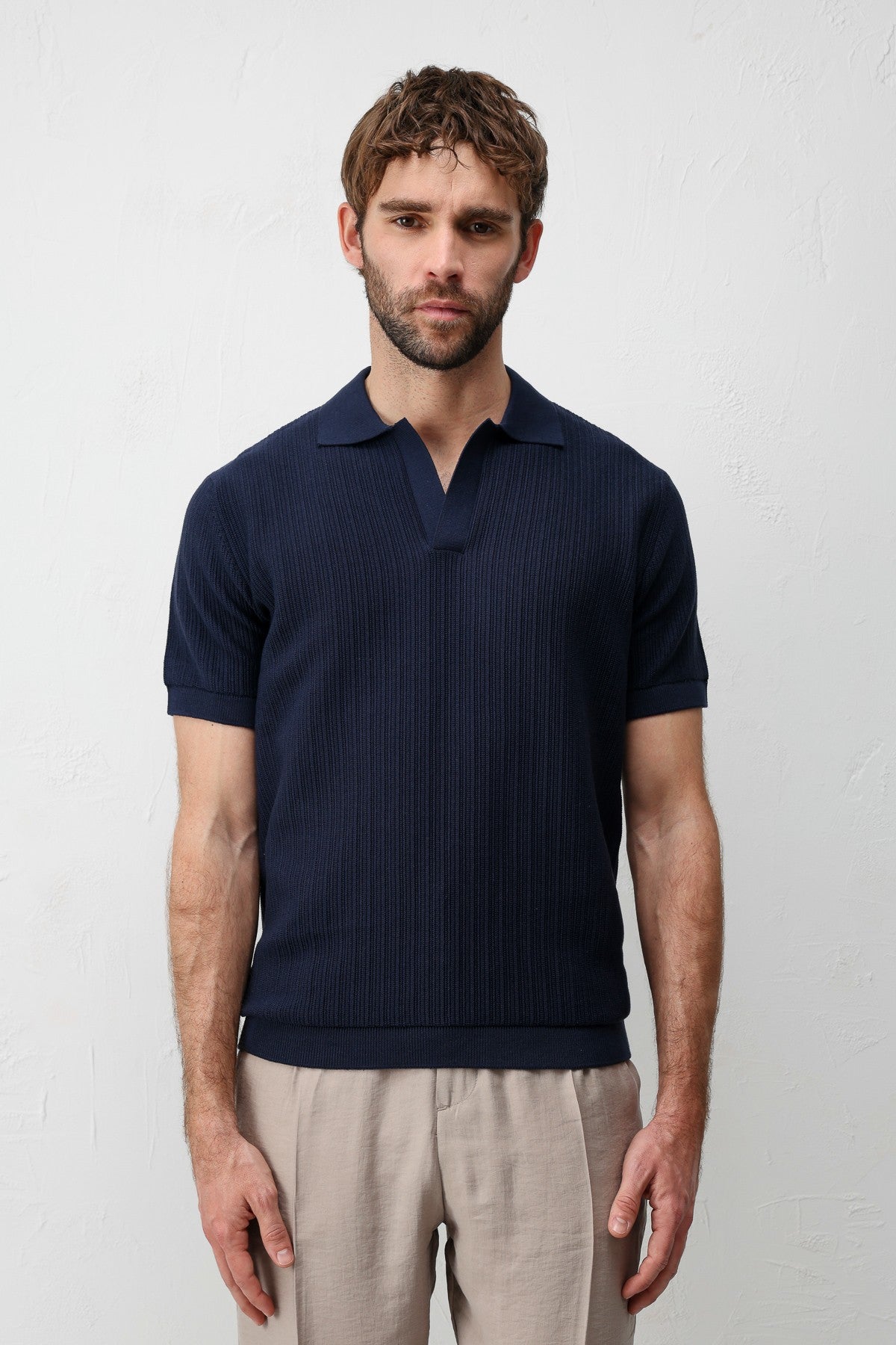 Antioch Premium Dokulu Erkek Triko T-Shirt