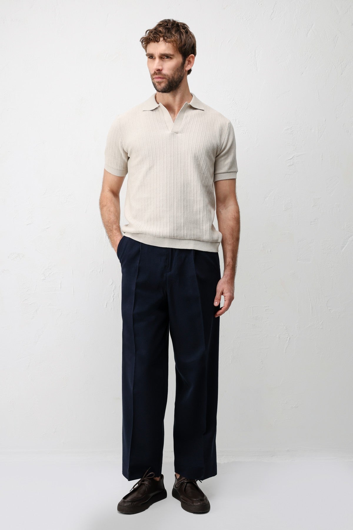 Antioch Premium Dokulu Erkek Triko T-Shirt