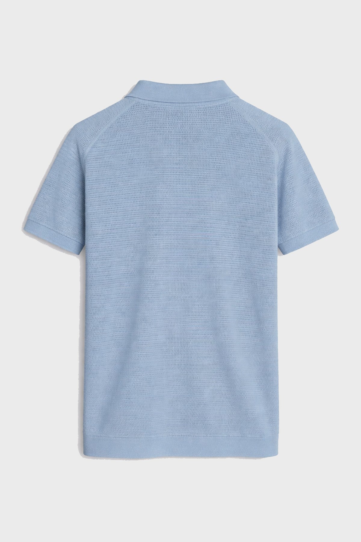 Örgü Dokulu Polo Yaka Erkek T-Shirt