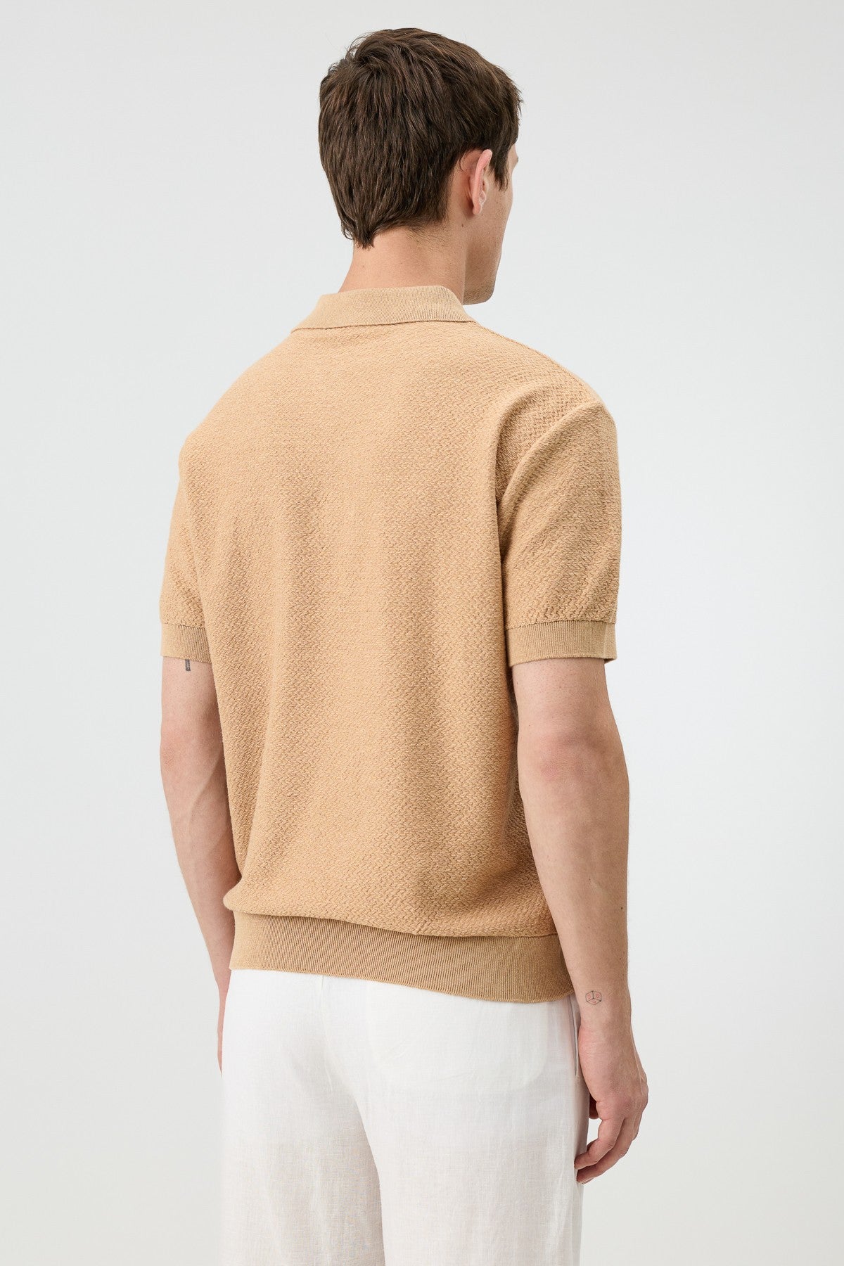 Dokulu Polo Yaka Triko Erkek T-Shirt
