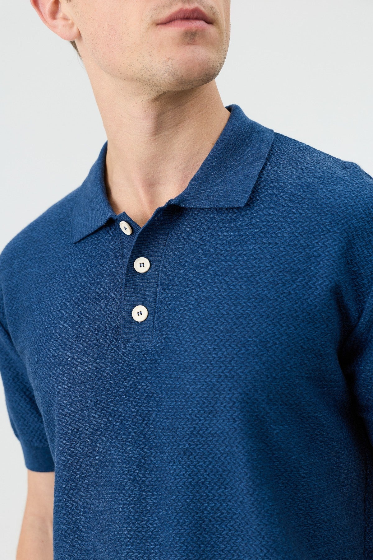 Dokulu Polo Yaka Triko Erkek T-Shirt