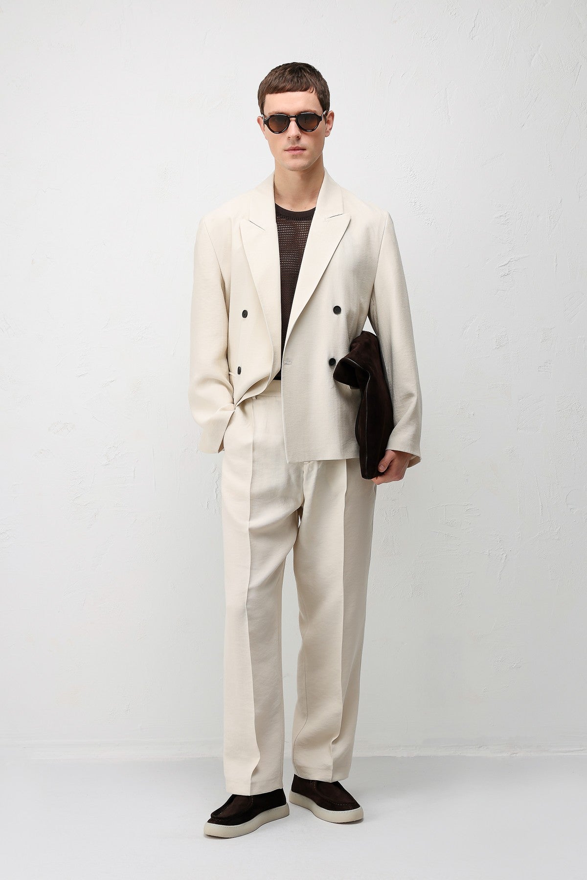 Modal Karışımlı Relaxed Fit Erkek Blazer Ceket
