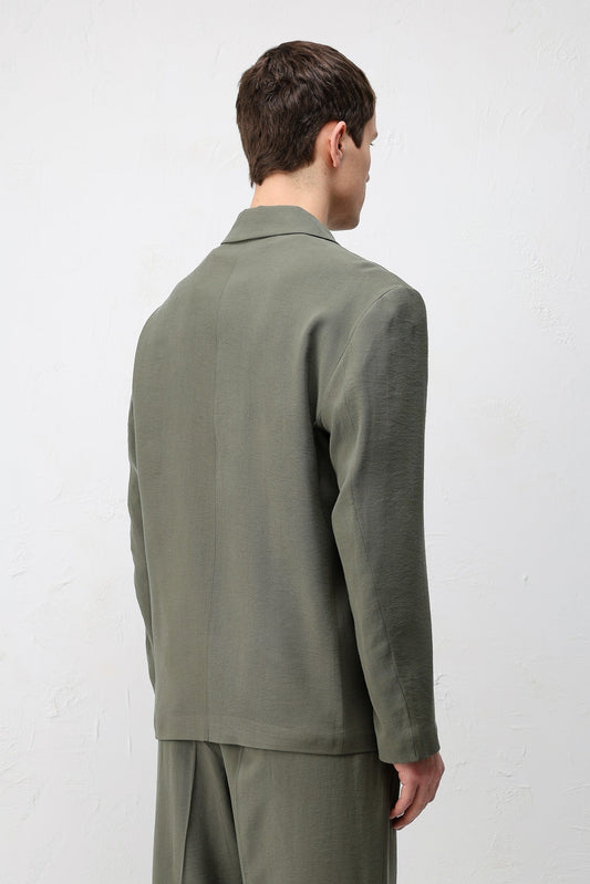 Modal Karışımlı Relaxed Fit Erkek Blazer Ceket