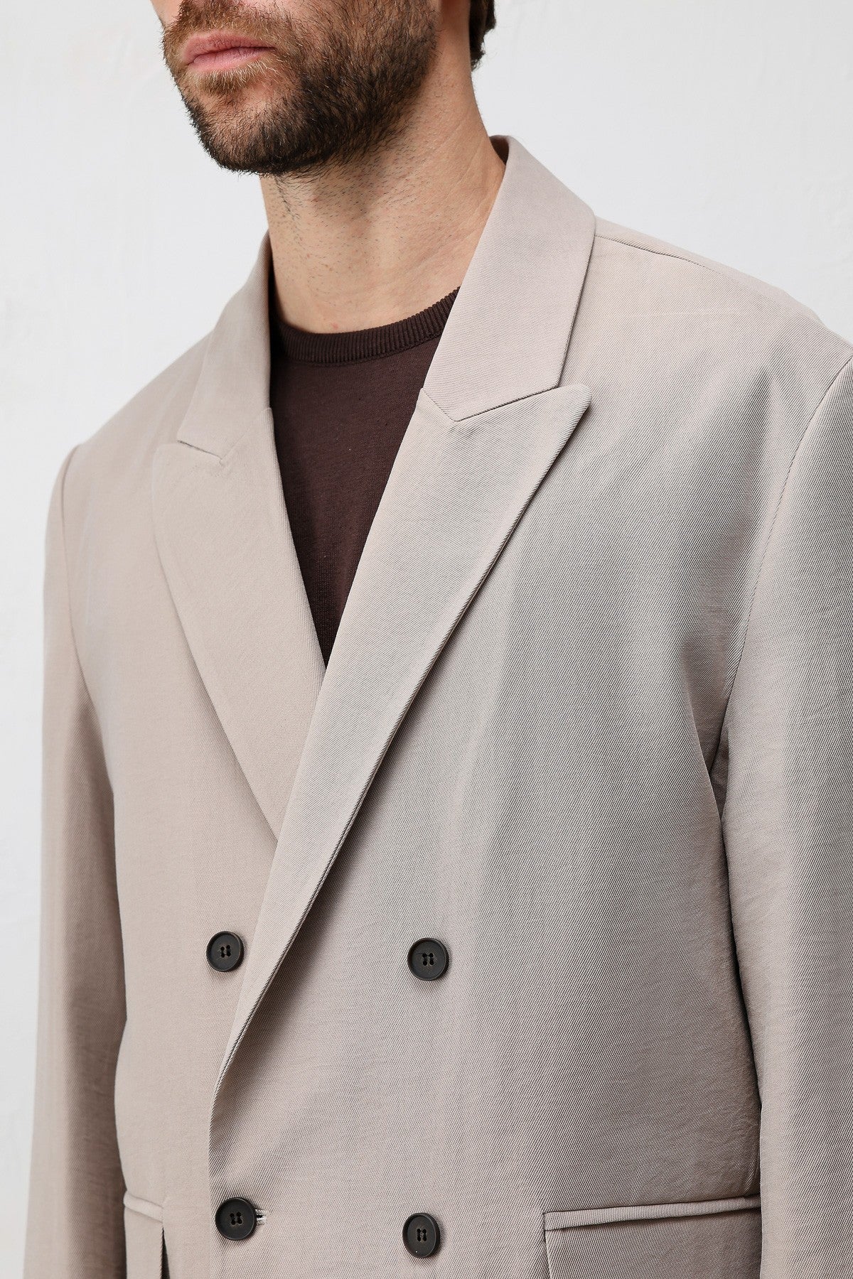 Modal Karışımlı Relaxed Fit Erkek Blazer Ceket