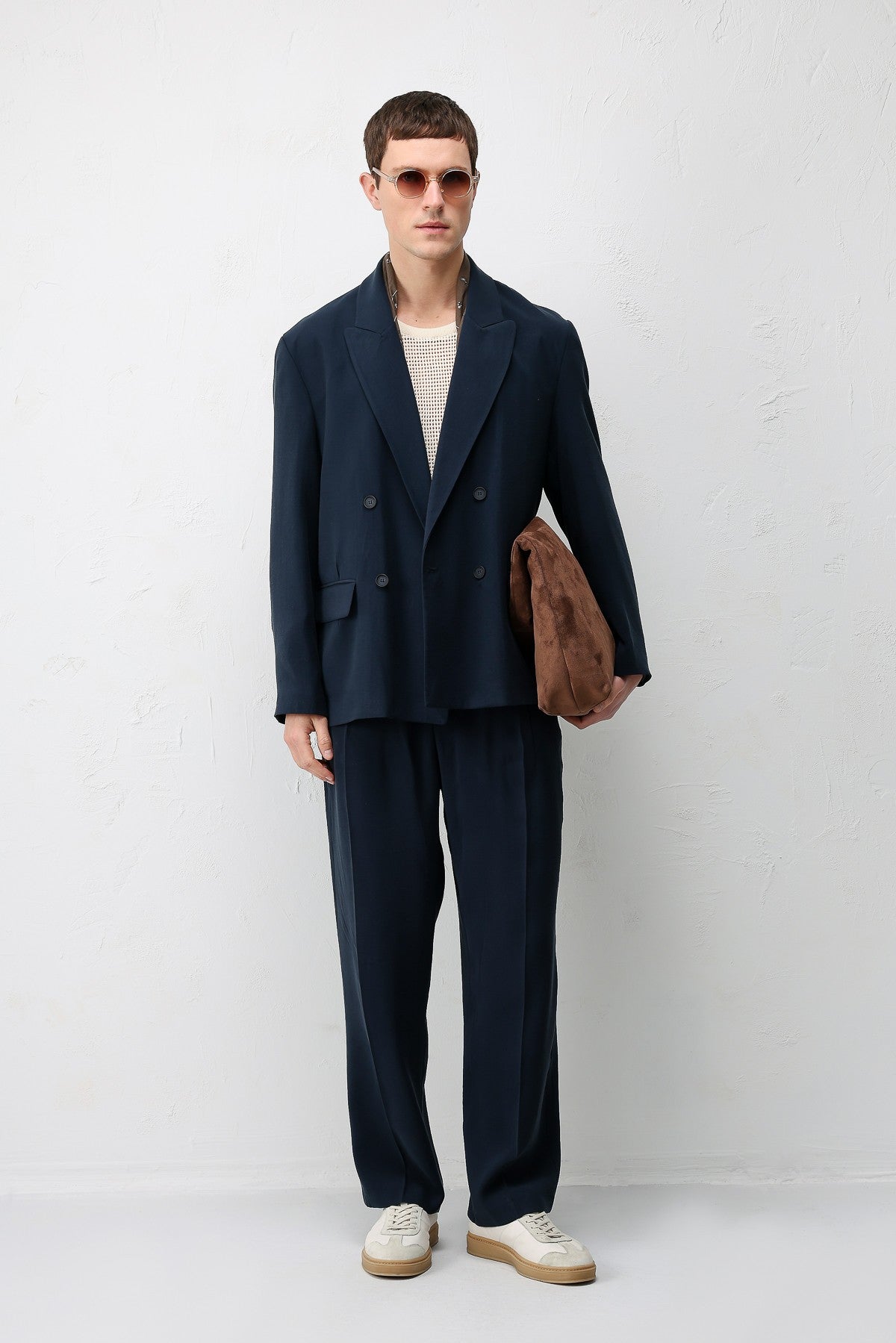 Modal Karışımlı Relaxed Fit Erkek Blazer Ceket