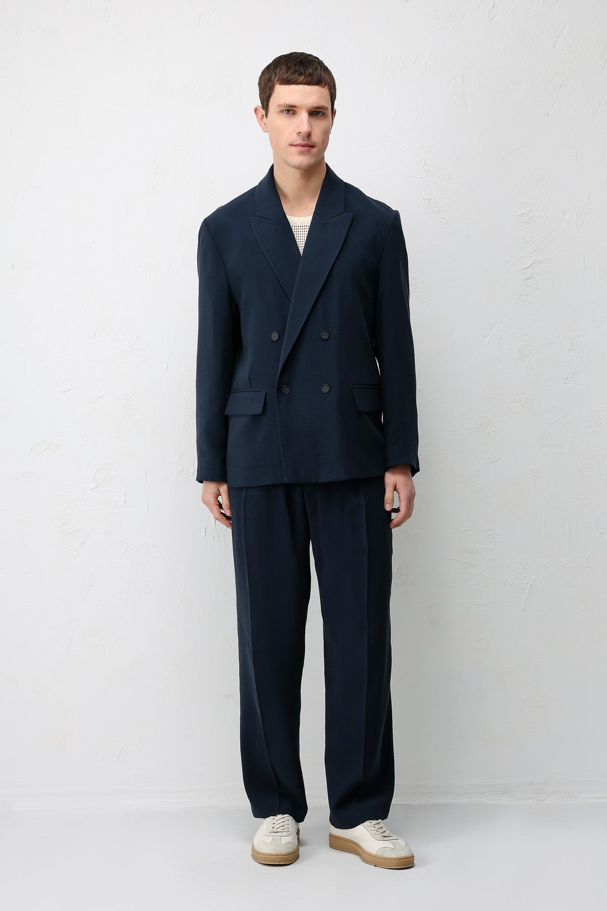 Modal Karışımlı Relaxed Fit Erkek Blazer Ceket