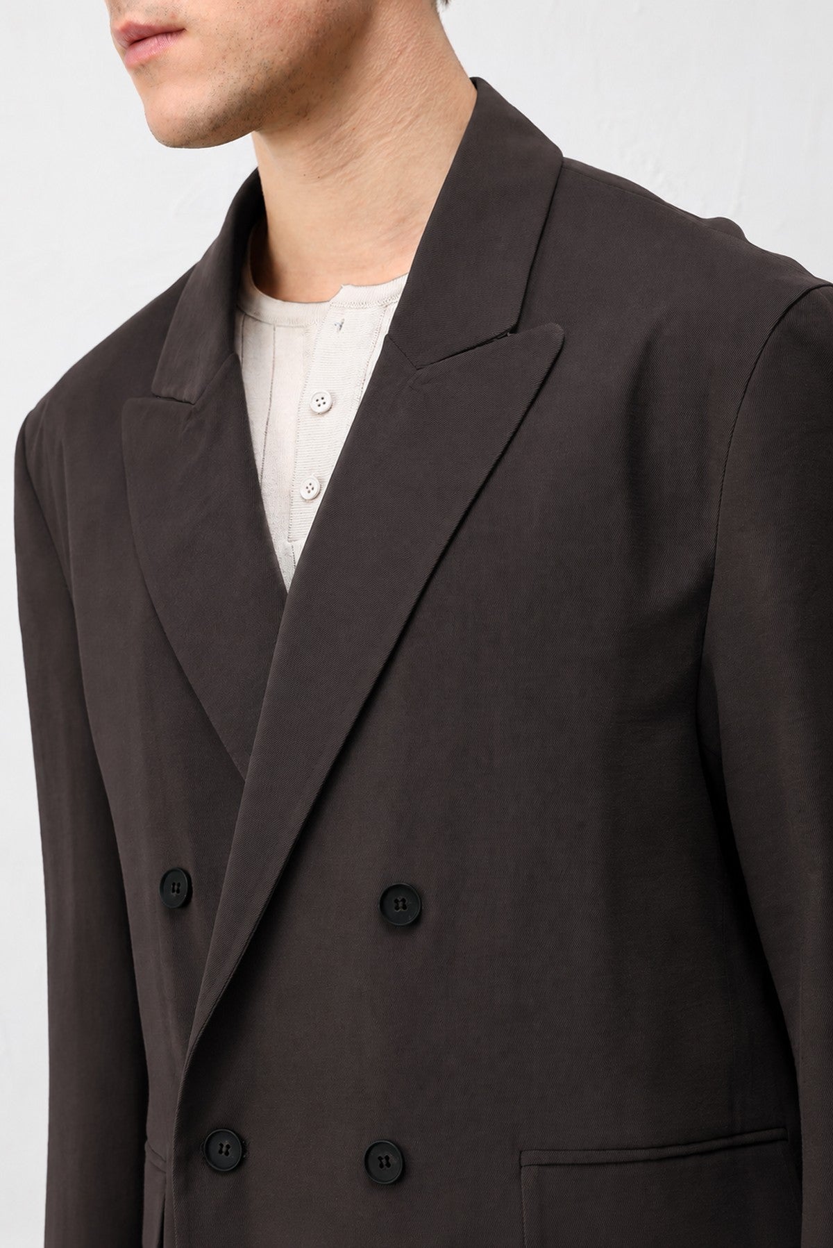 Modal Karışımlı Relaxed Fit Erkek Blazer Ceket