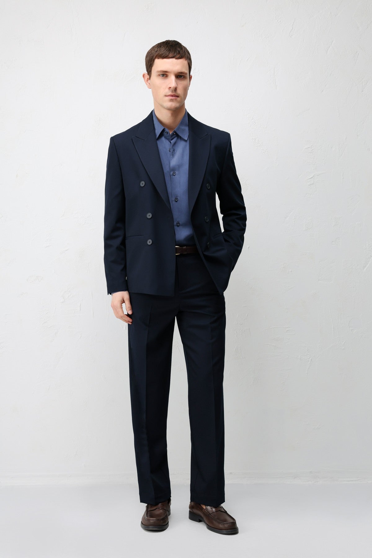 Antioch Kruvaze Relaxed Fit Erkek Blazer Ceket