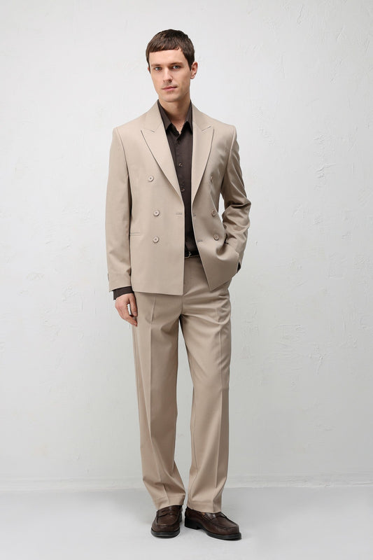 Antioch Kruvaze Relaxed Fit Erkek Blazer Ceket