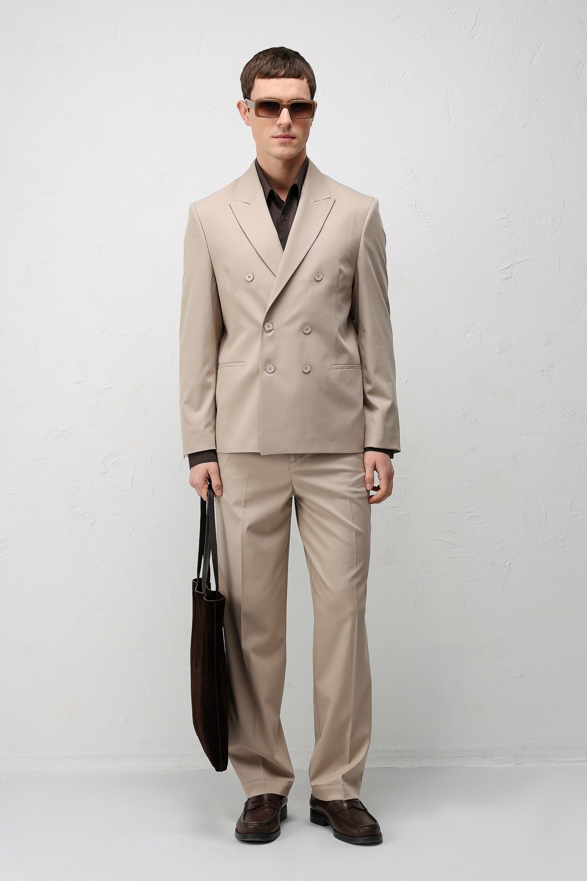 Antioch Kruvaze Relaxed Fit Erkek Blazer Ceket