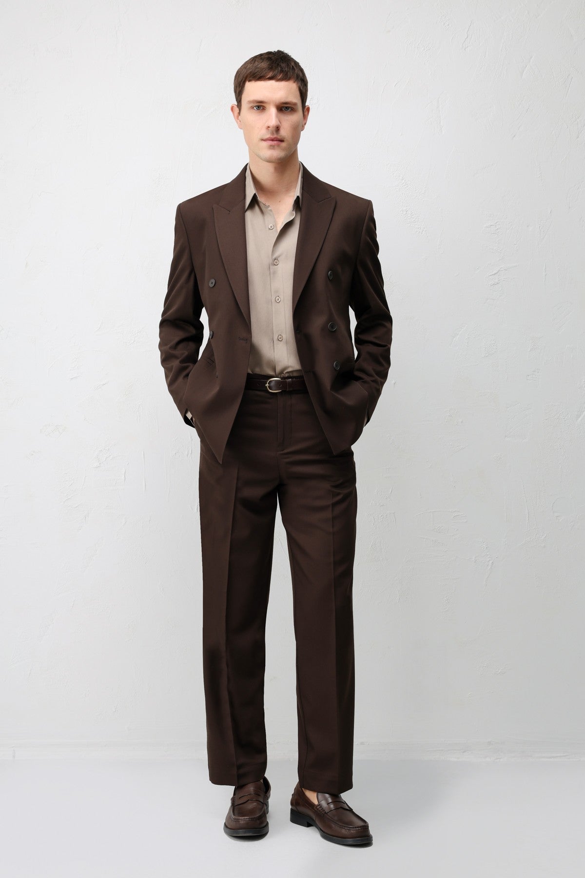 Antioch Kruvaze Relaxed Fit Erkek Blazer Ceket