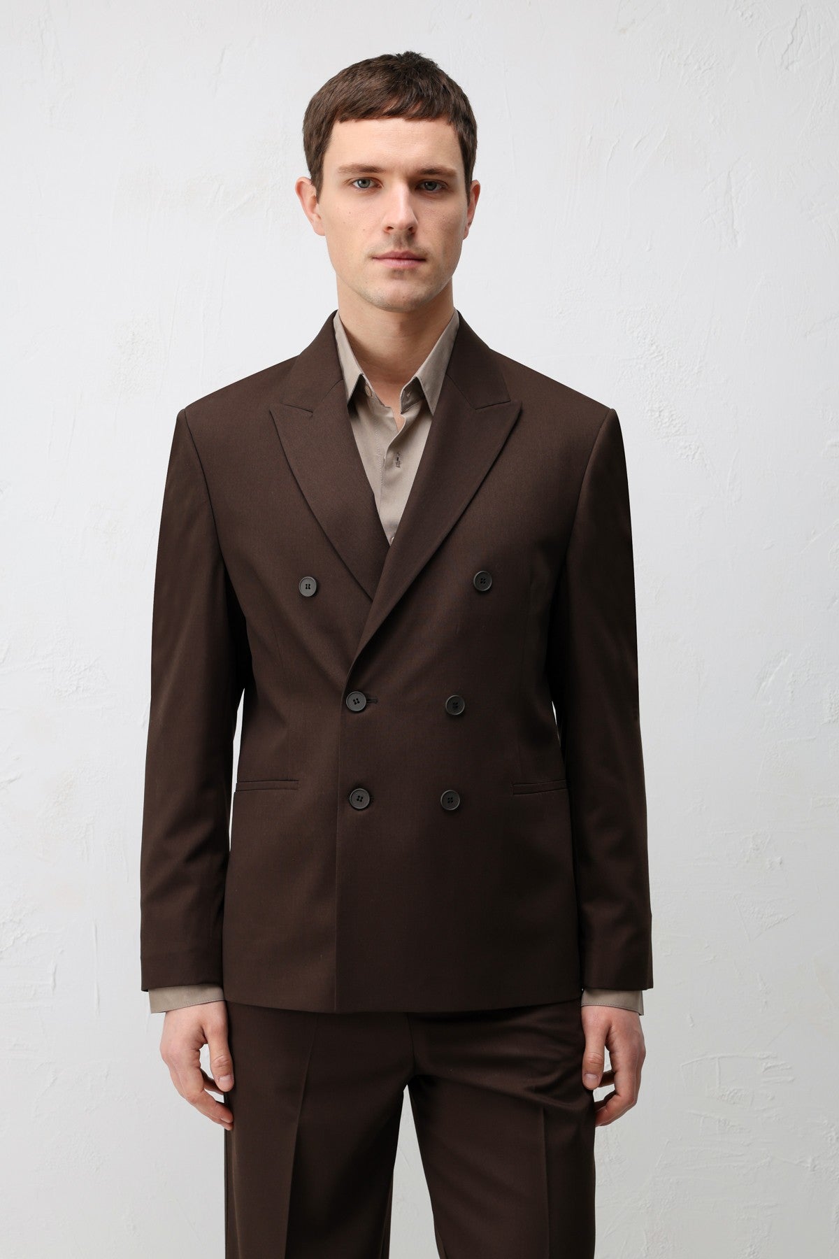 Antioch Kruvaze Relaxed Fit Erkek Blazer Ceket