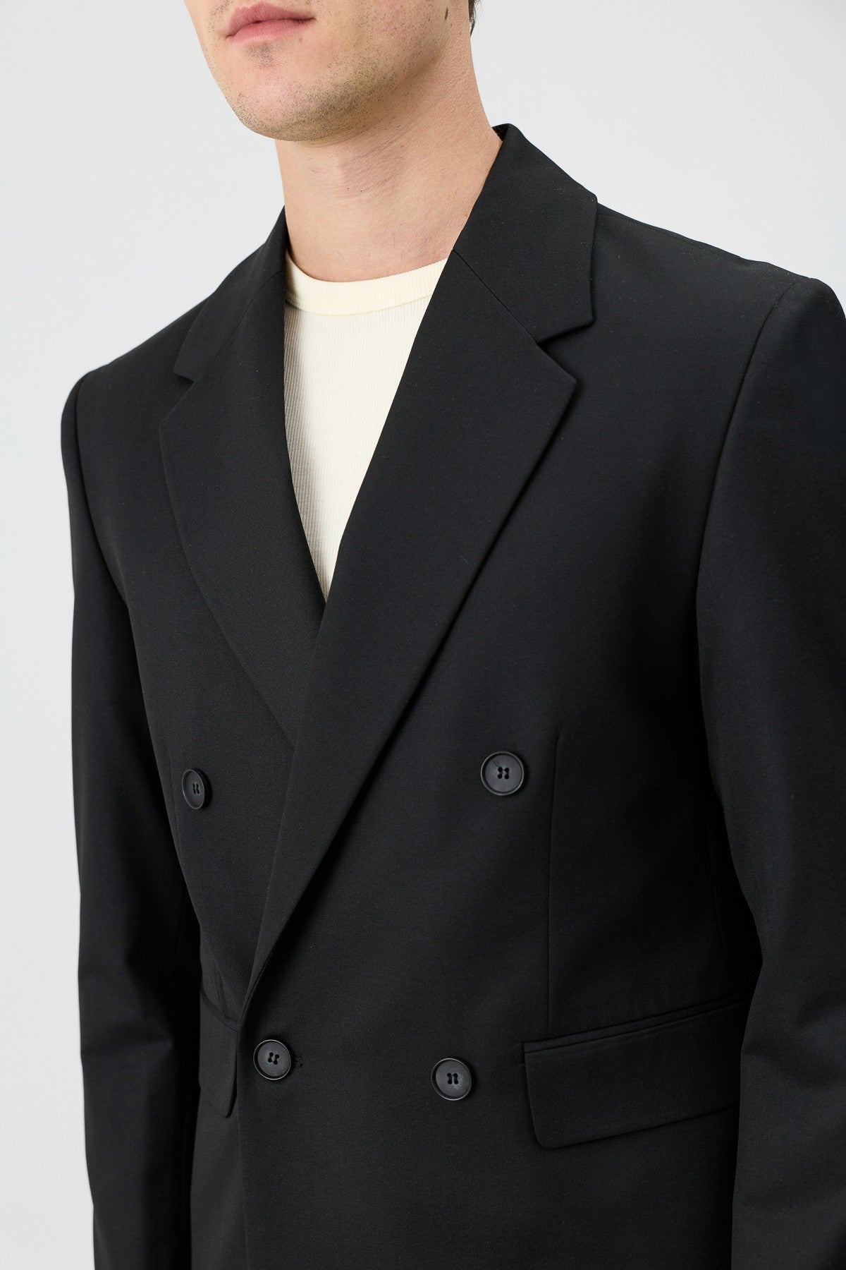 Antioch Relaxed Kruvaze Erkek Blazer Ceket