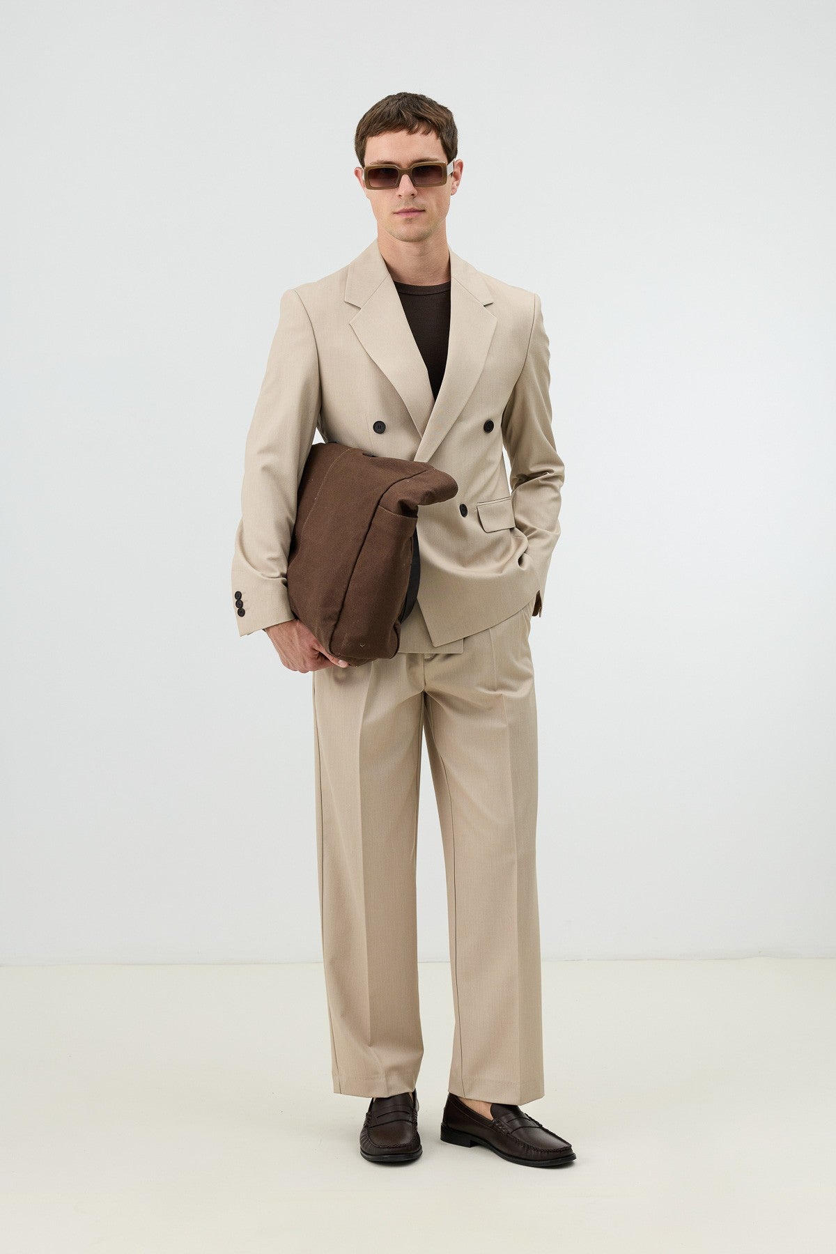 Antioch Relaxed Kruvaze Erkek Blazer Ceket
