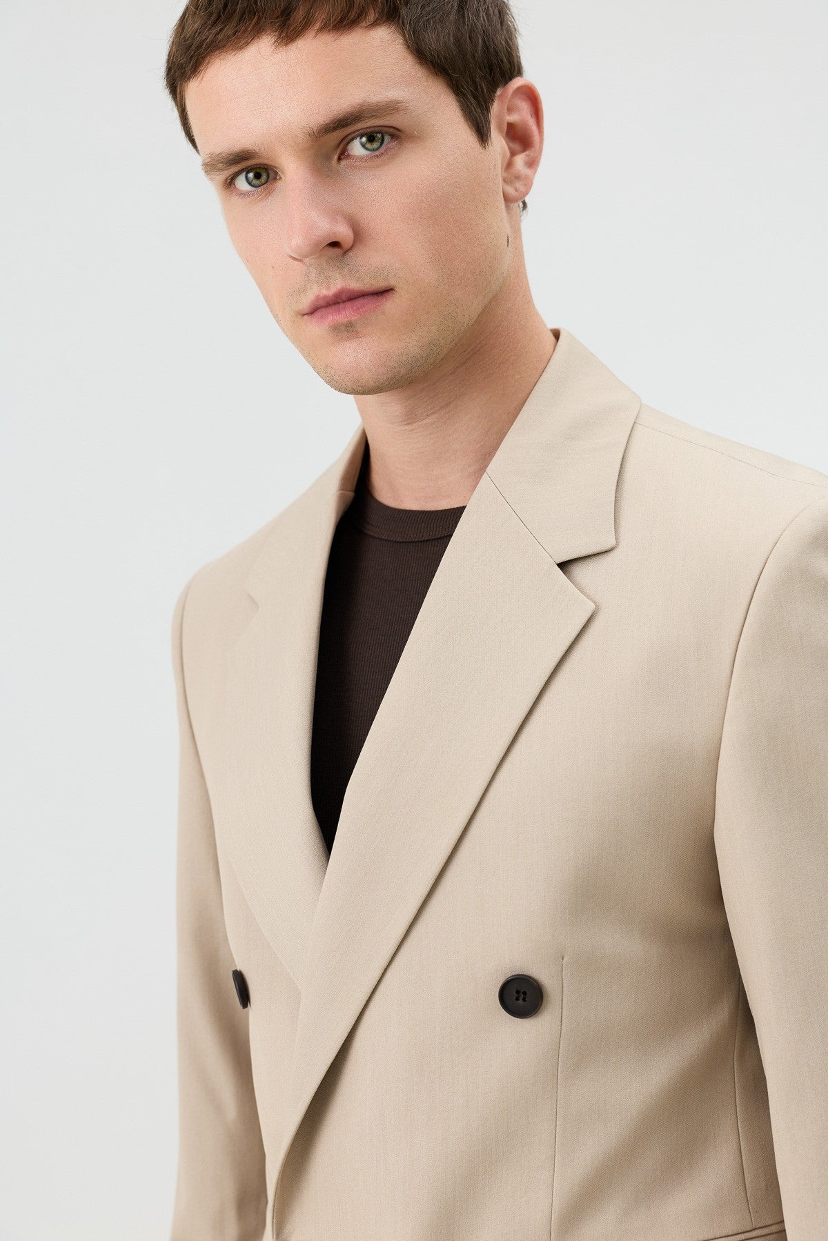 Antioch Relaxed Kruvaze Erkek Blazer Ceket