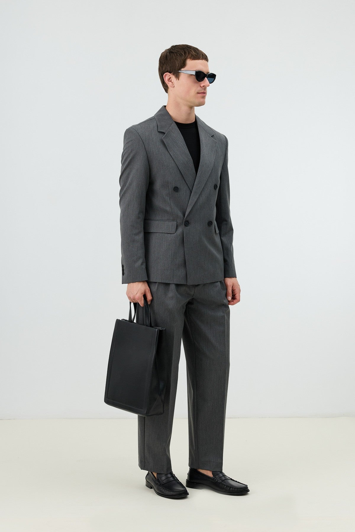 Antioch Relaxed Kruvaze Erkek Blazer Ceket