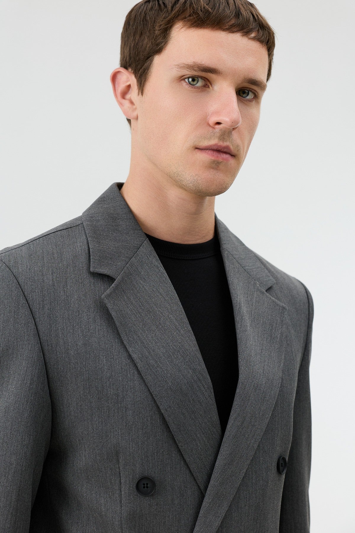 Antioch Relaxed Kruvaze Erkek Blazer Ceket