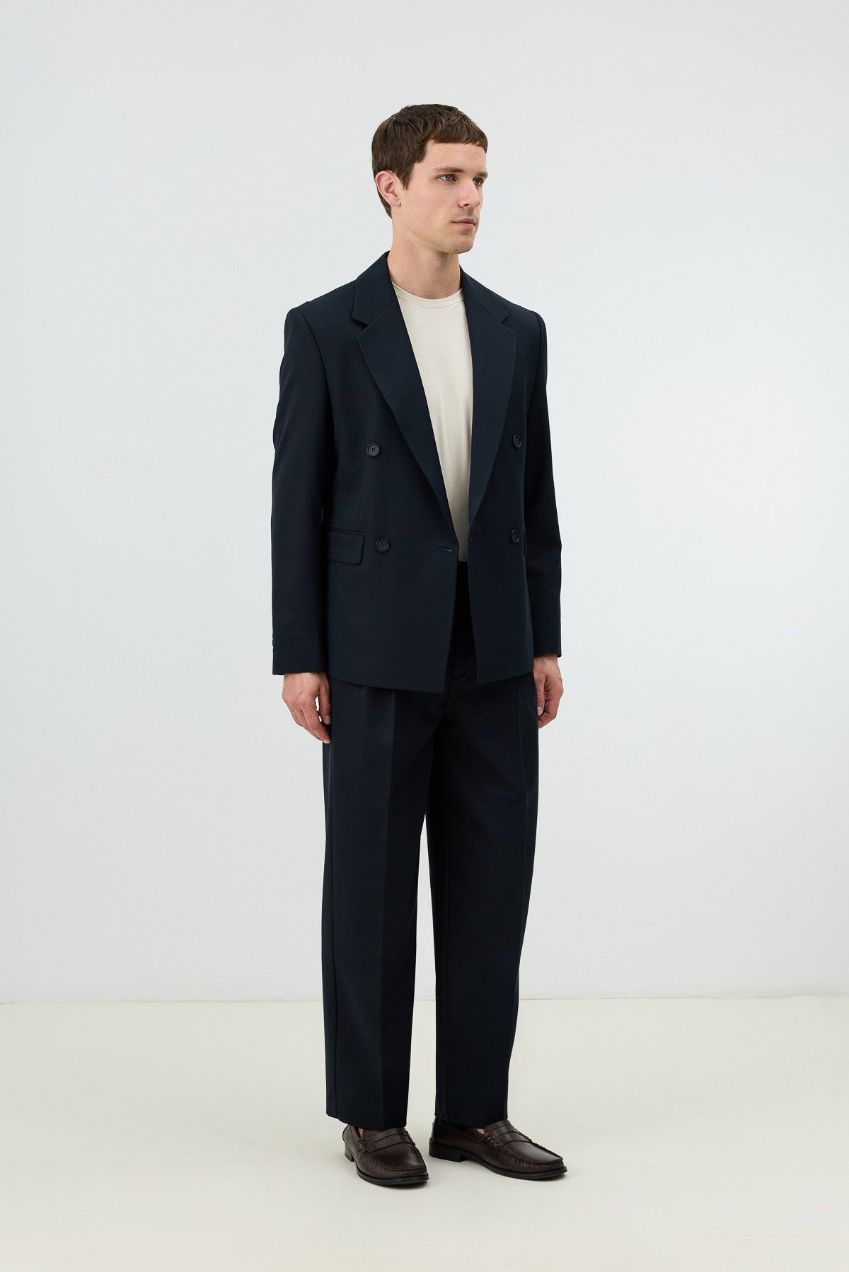 Antioch Relaxed Kruvaze Erkek Blazer Ceket