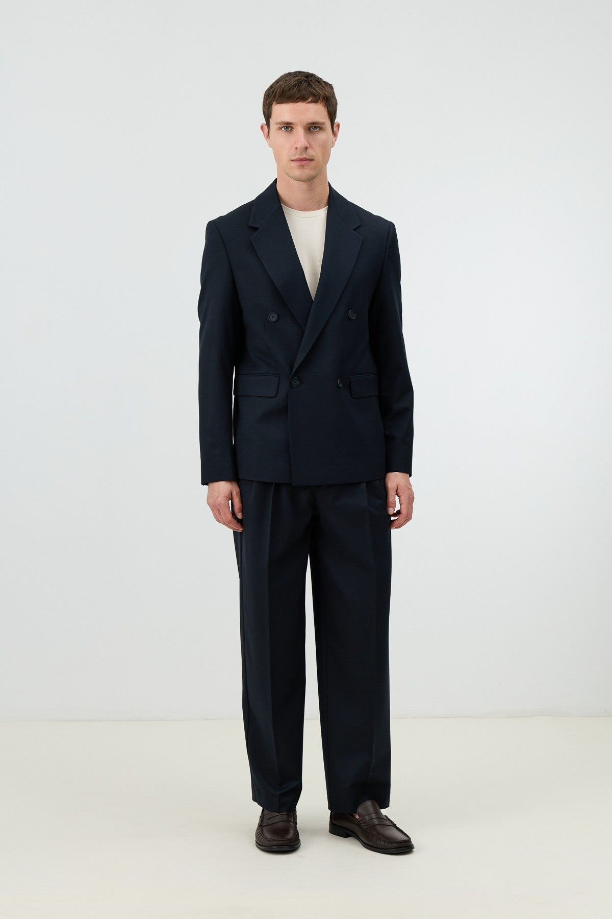 Antioch Relaxed Kruvaze Erkek Blazer Ceket