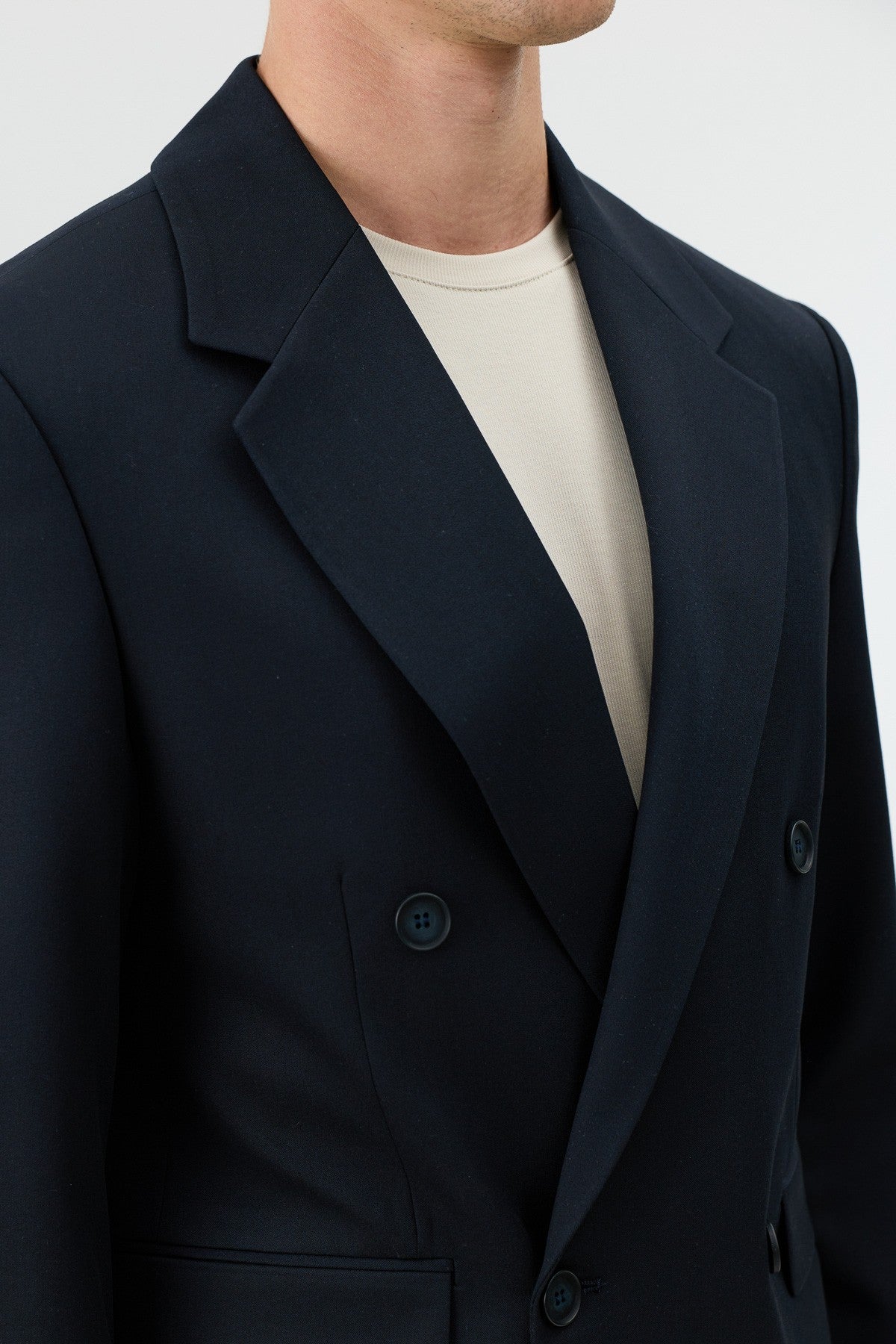 Antioch Relaxed Kruvaze Erkek Blazer Ceket