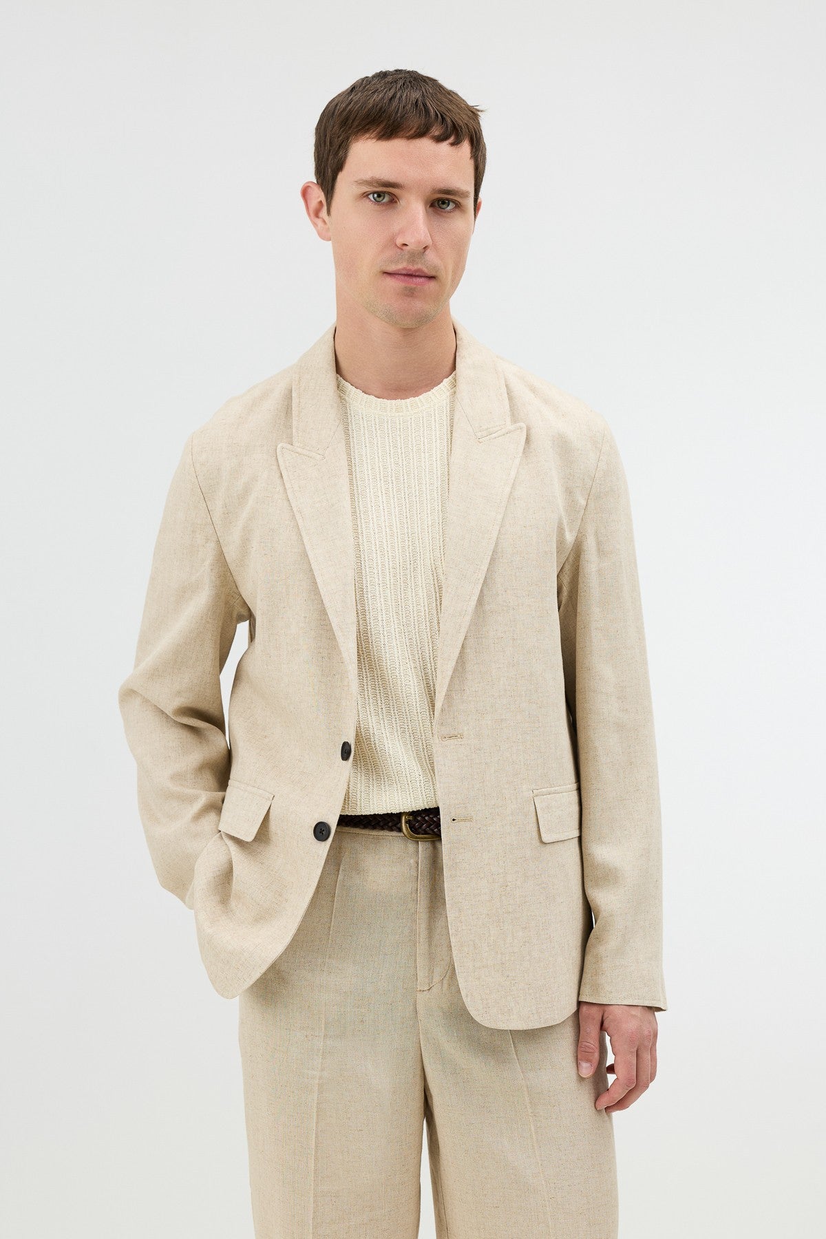 Antioch Keten Karışımlı Erkek Blazer Ceket