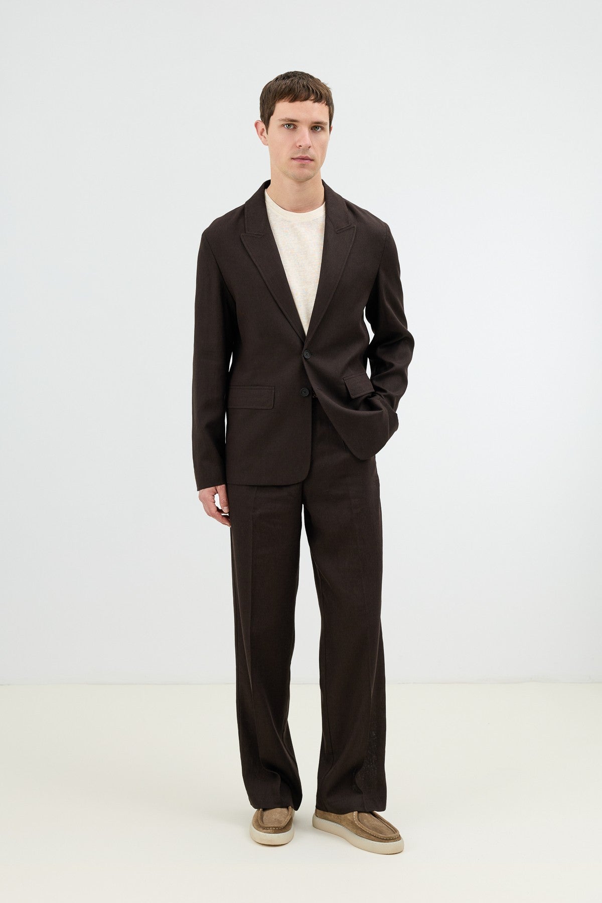 Antioch Keten Karışımlı Erkek Blazer Ceket
