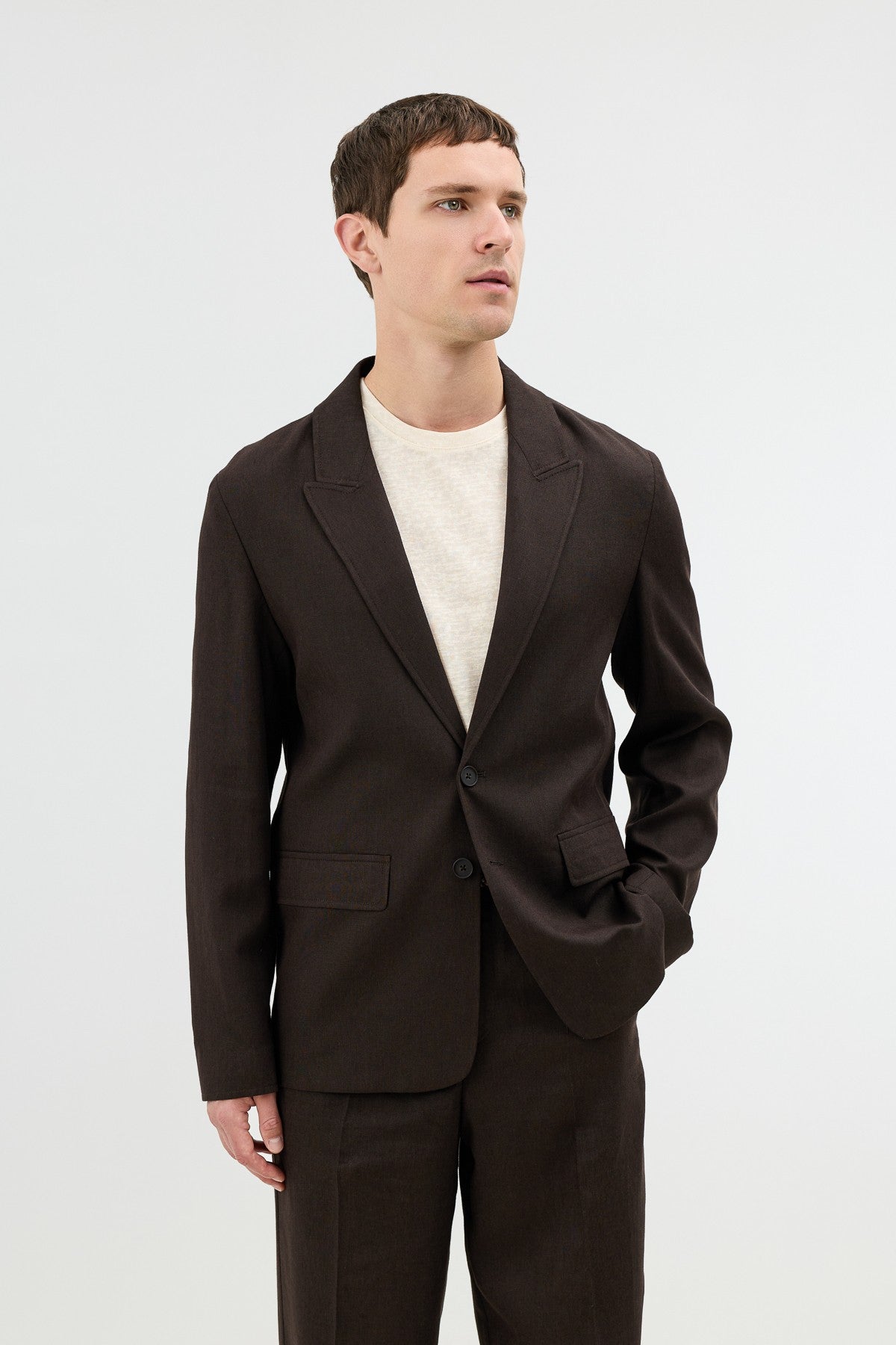 Antioch Keten Karışımlı Erkek Blazer Ceket