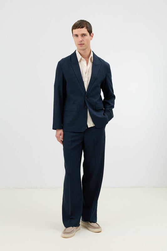 Antioch Keten Karışımlı Erkek Blazer Ceket