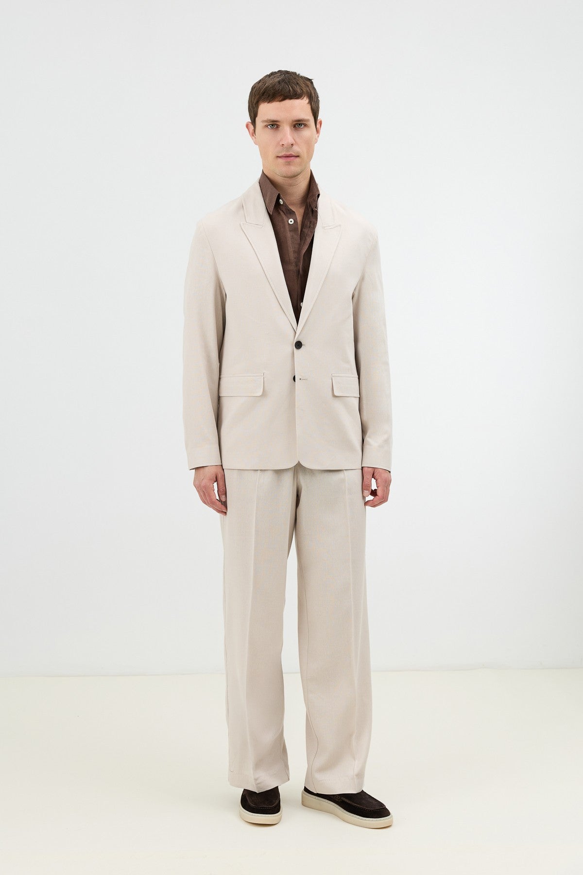 Antioch Keten Karışımlı Erkek Blazer Ceket