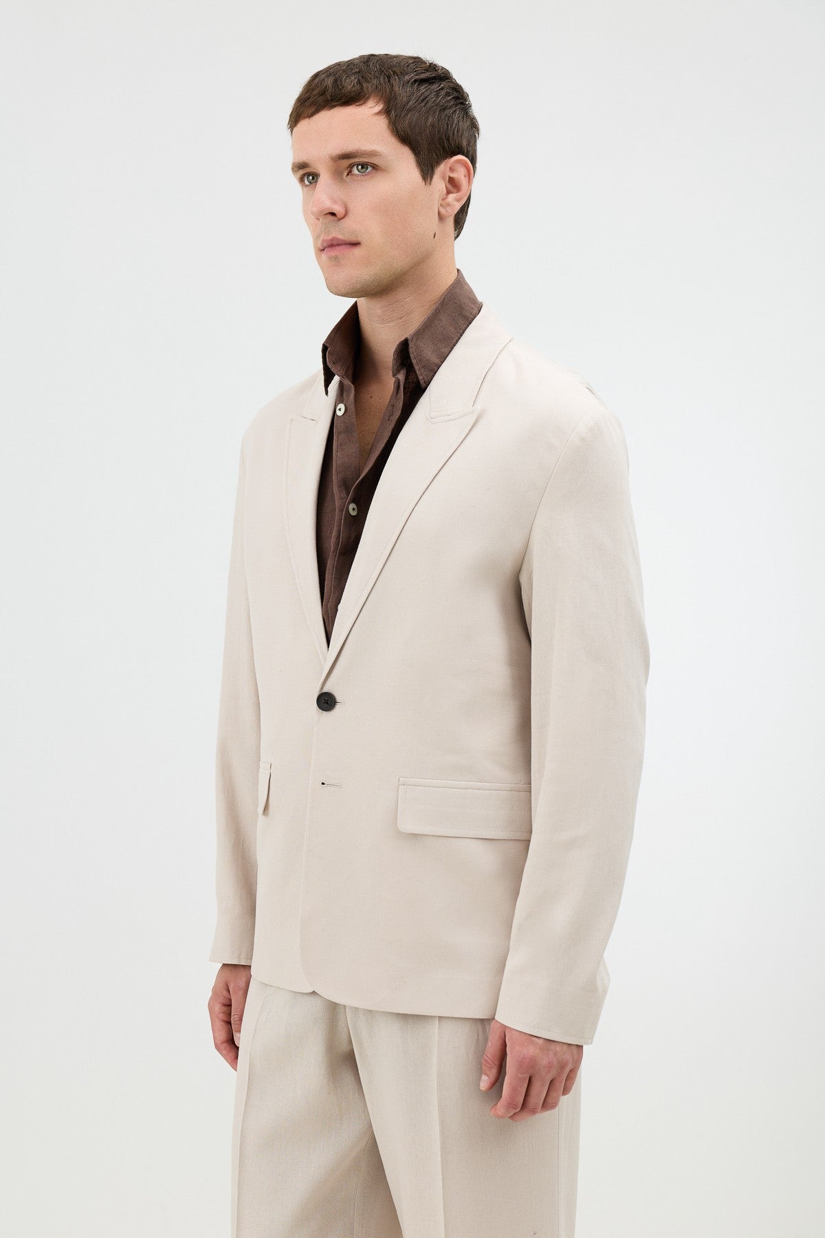 Antioch Keten Karışımlı Erkek Blazer Ceket