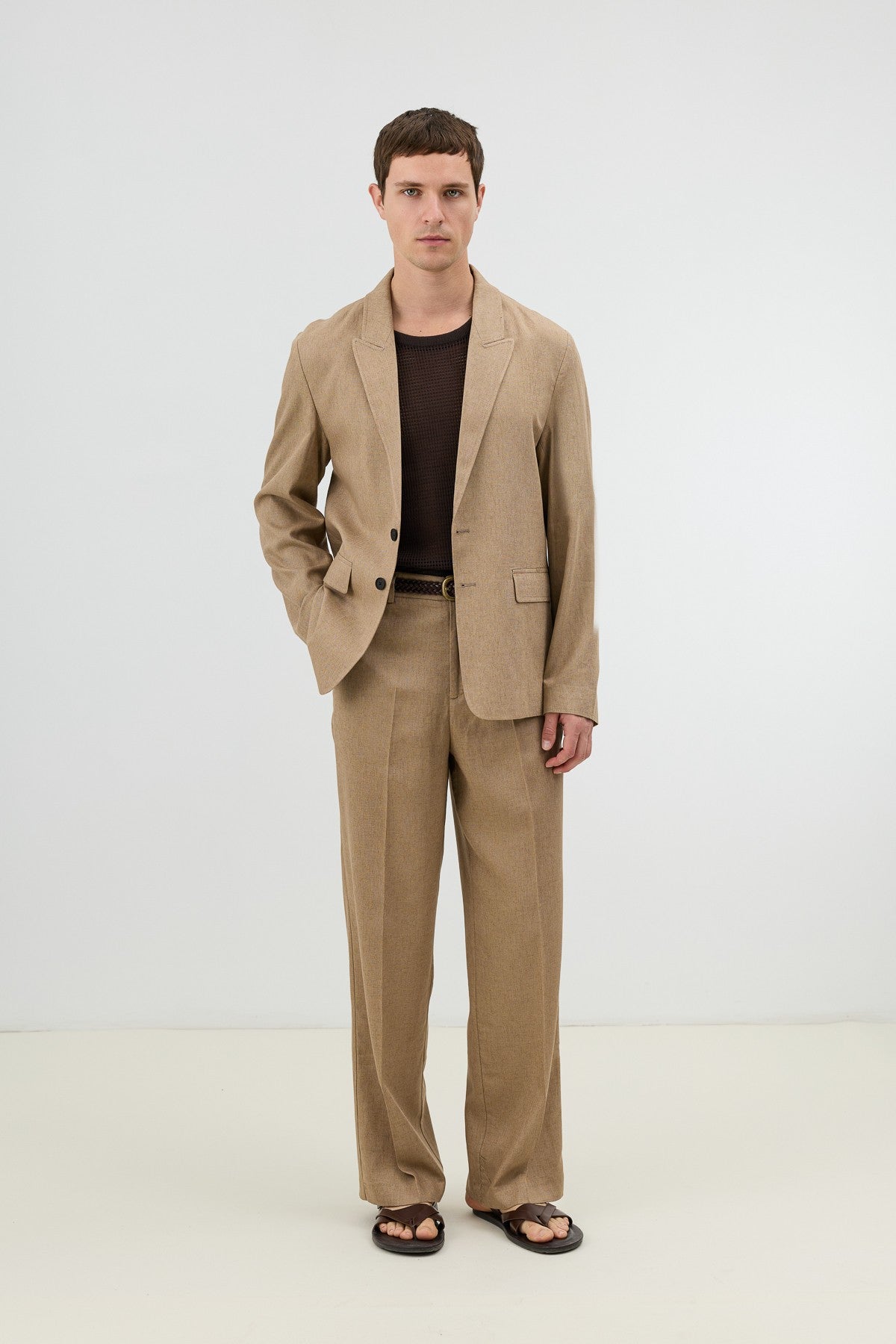 Antioch Keten Karışımlı Erkek Blazer Ceket
