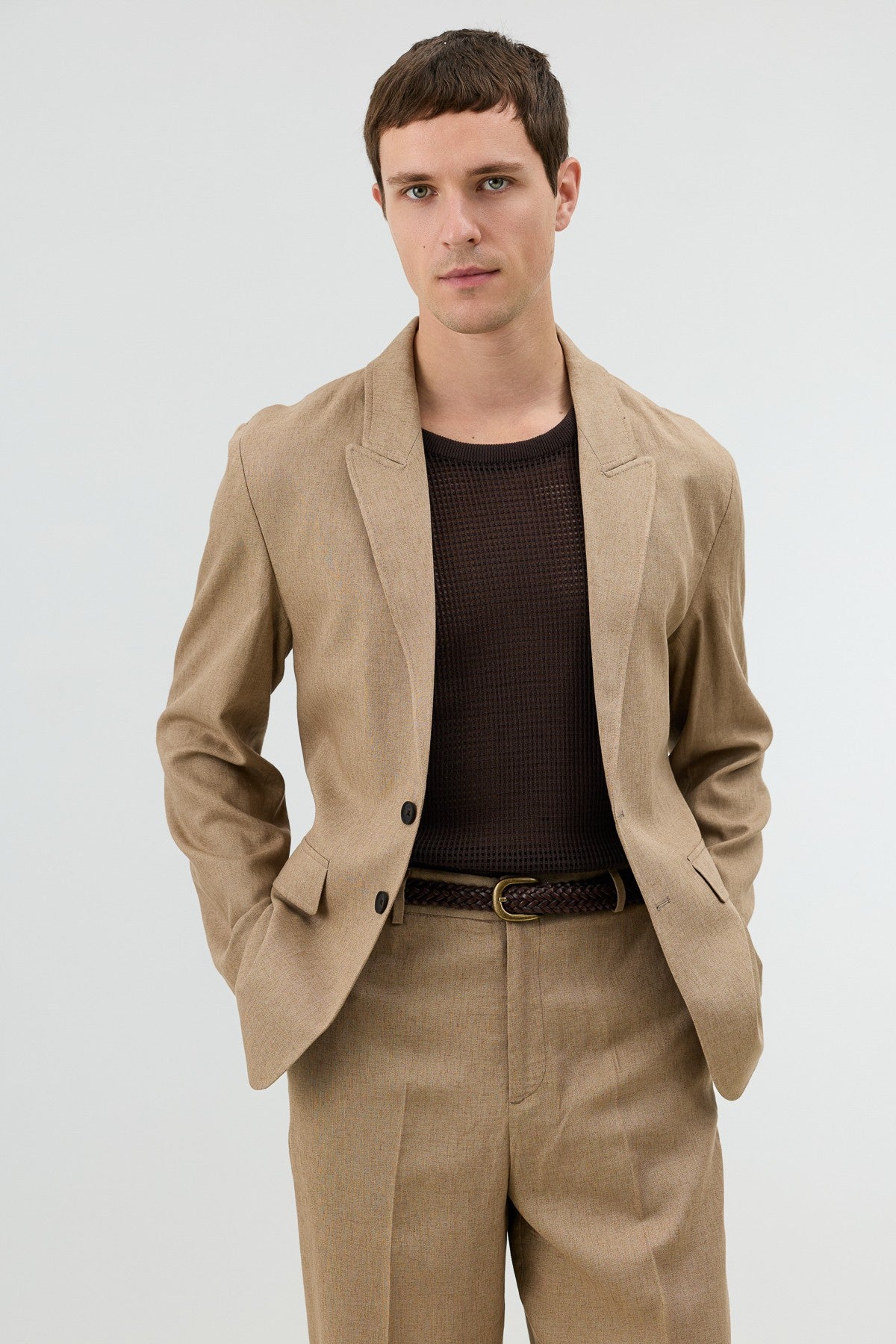 Antioch Keten Karışımlı Erkek Blazer Ceket