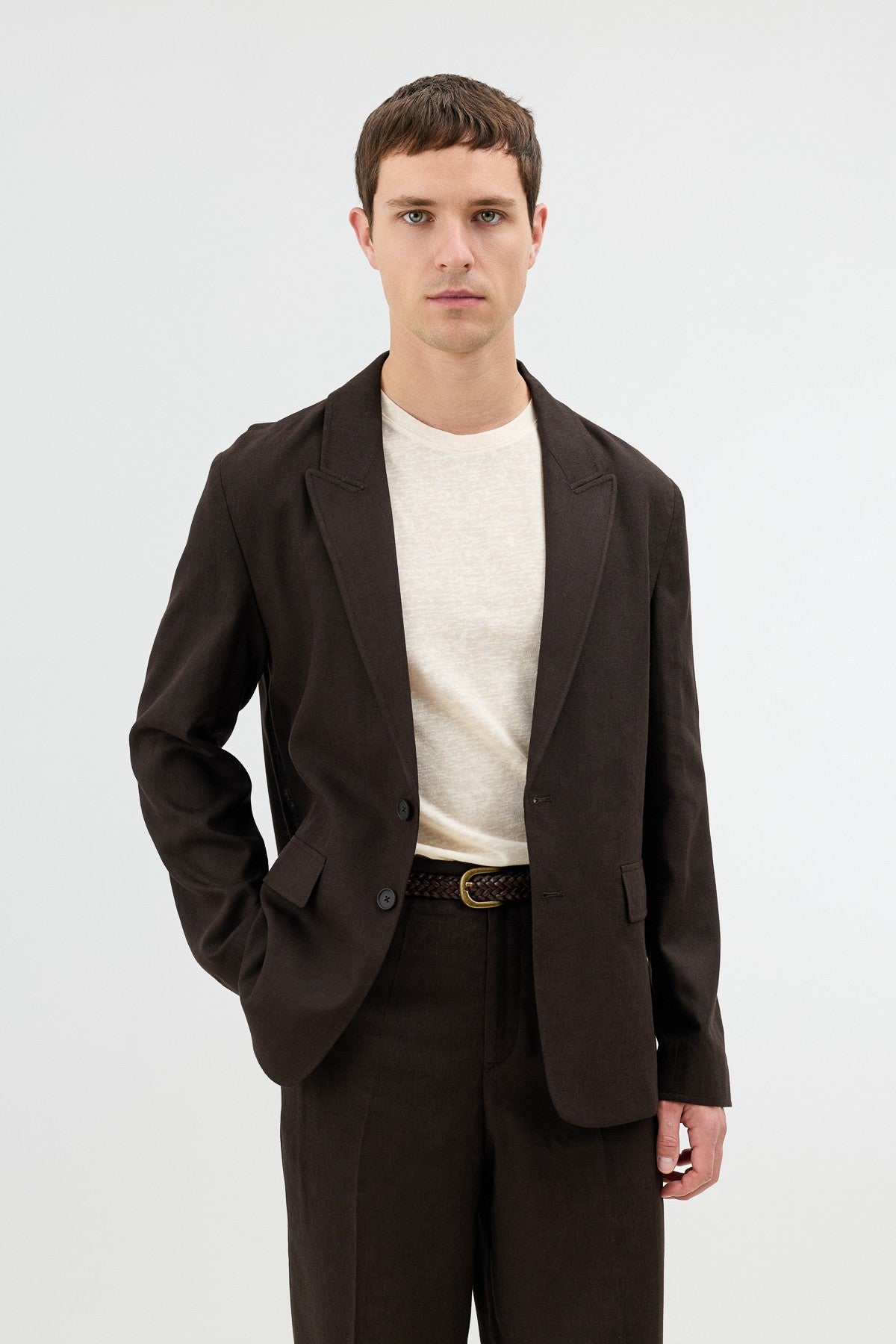 Antioch Keten Karışımlı Erkek Blazer Ceket