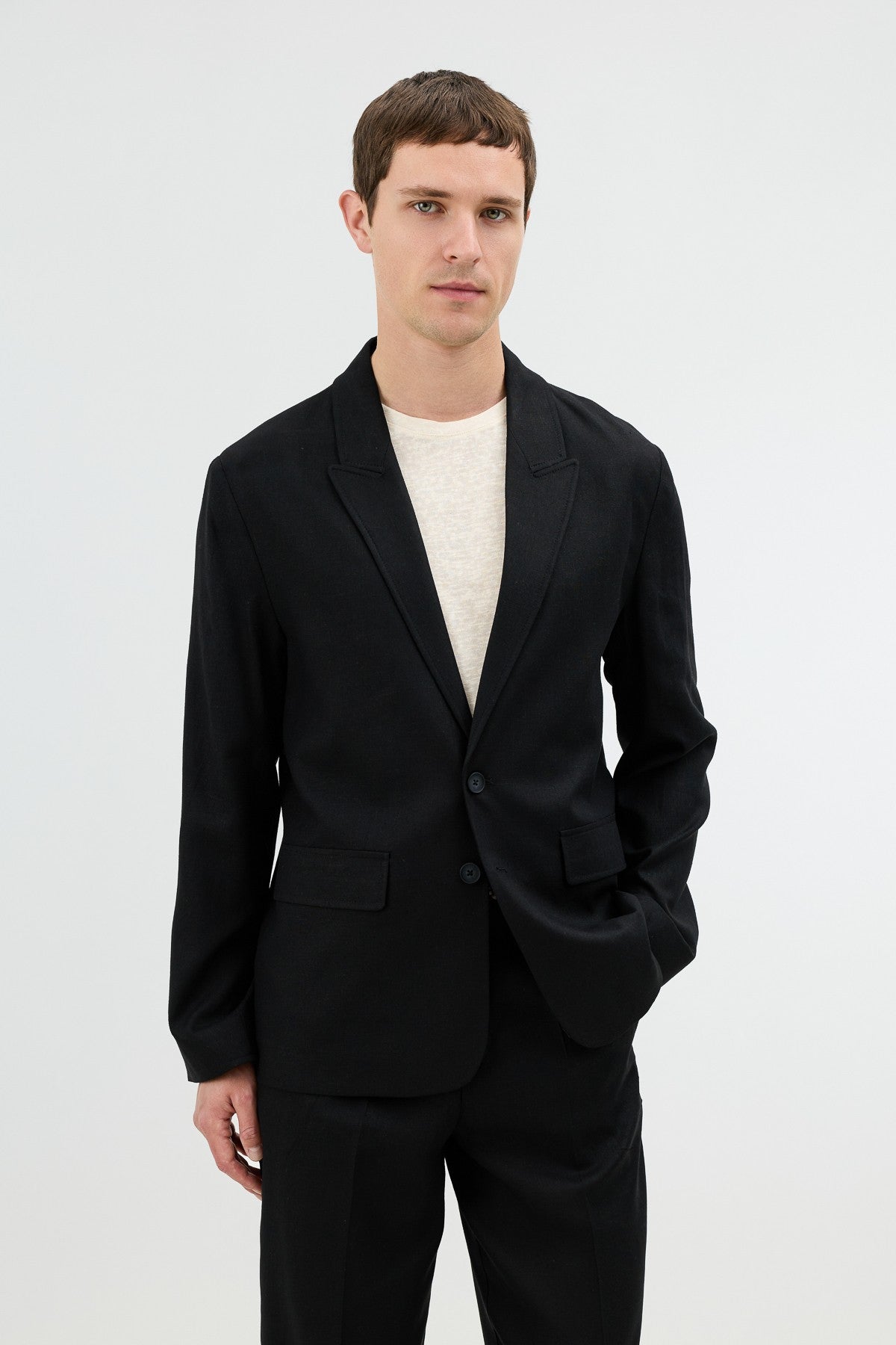 Antioch Keten Karışımlı Erkek Blazer Ceket