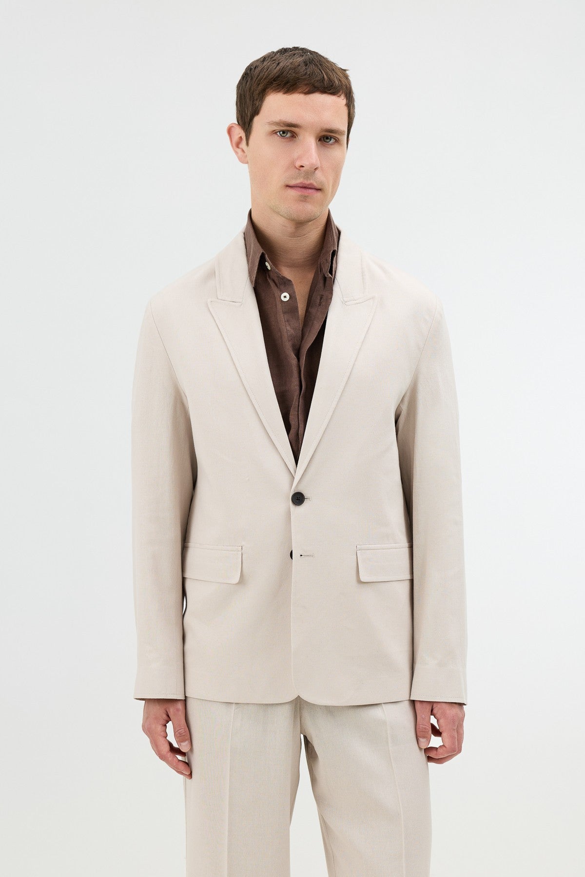 Antioch Keten Karışımlı Erkek Blazer Ceket