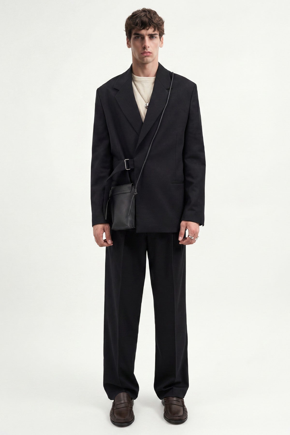 Relax Fit Kuşaklı Blazer Ceket