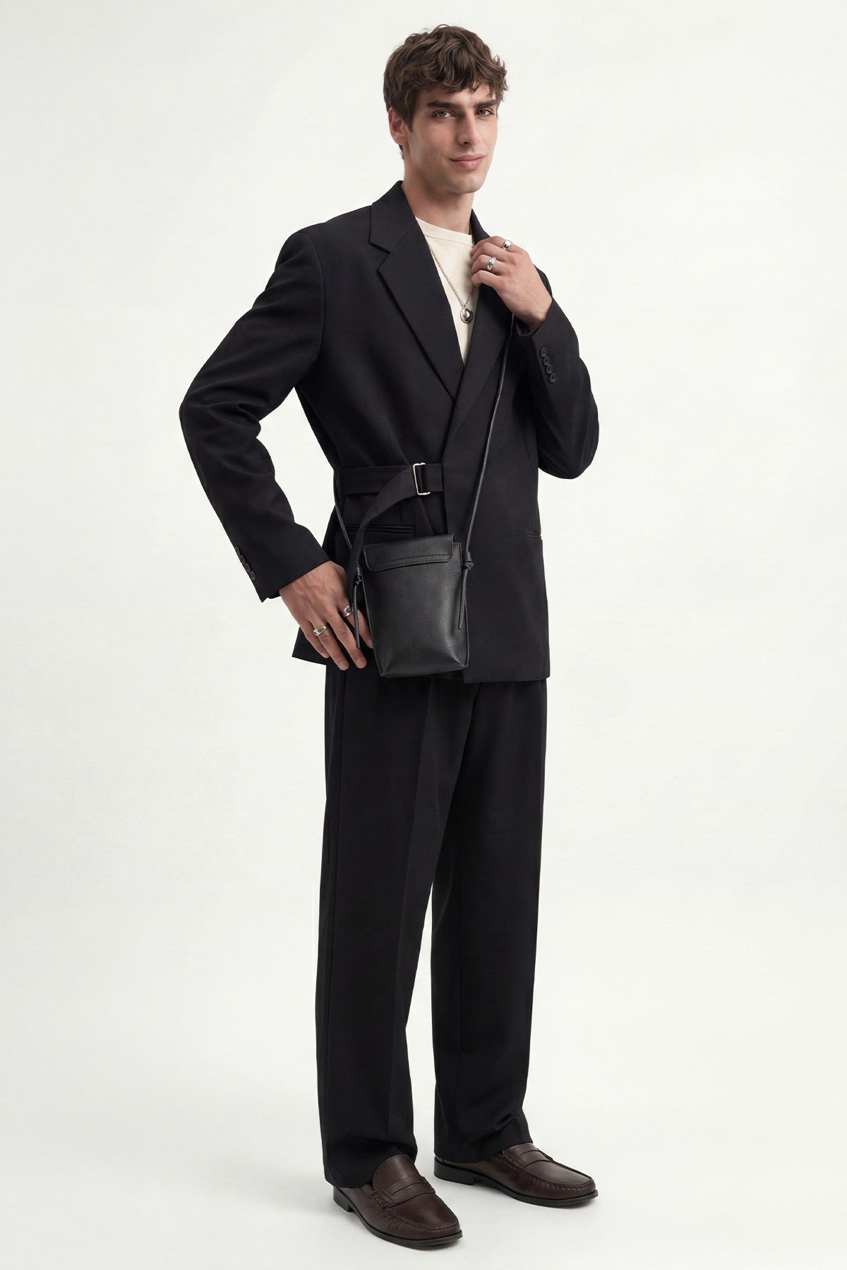 Relax Fit Kuşaklı Blazer Ceket