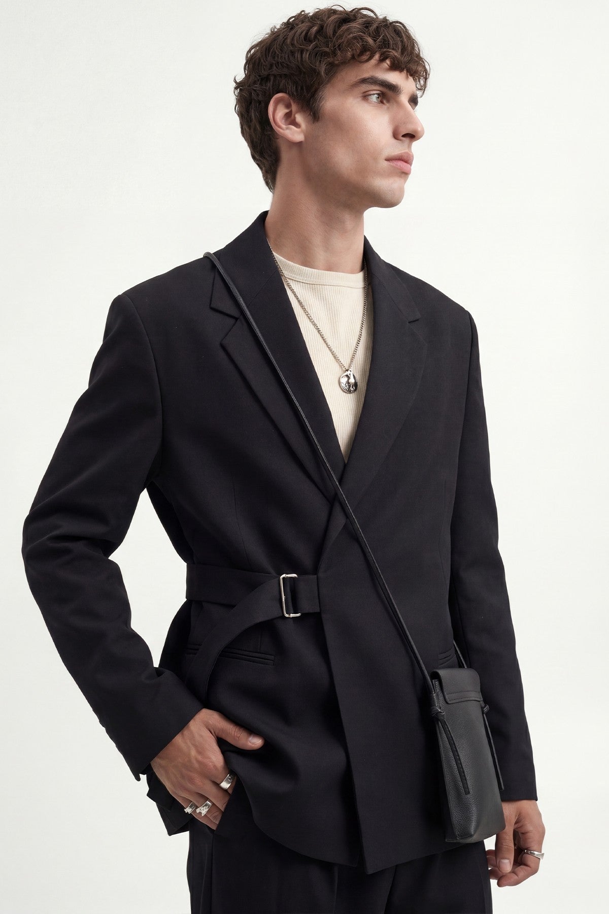 Relax Fit Kuşaklı Blazer Ceket
