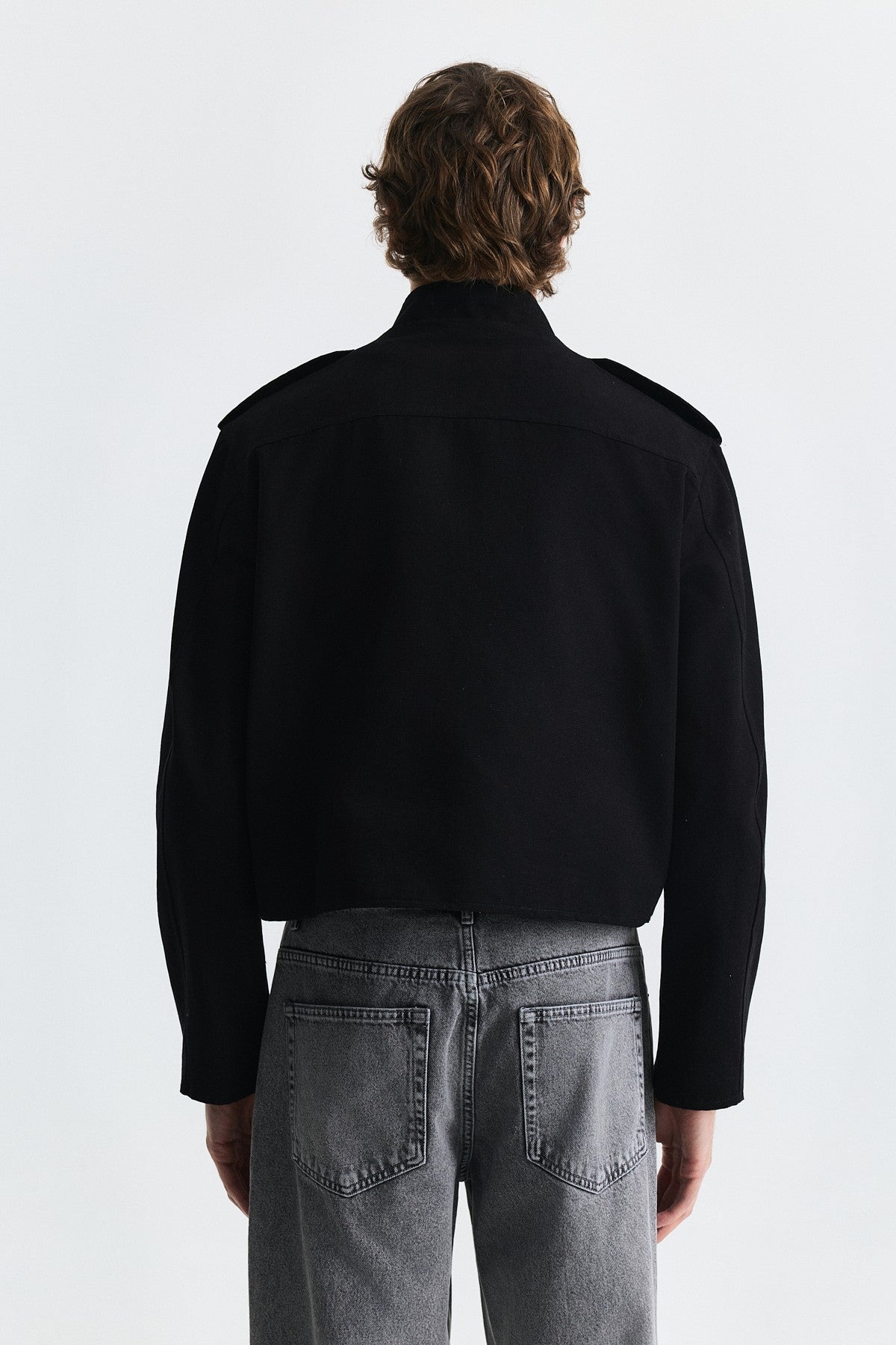 Apoletli Crop Fit Ceket