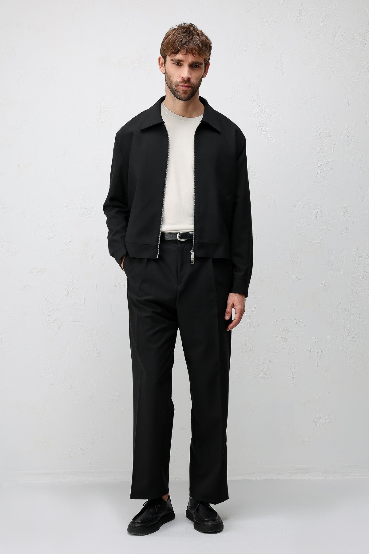 Antioch Relaxed Fit Fermuarlı Erkek Mont