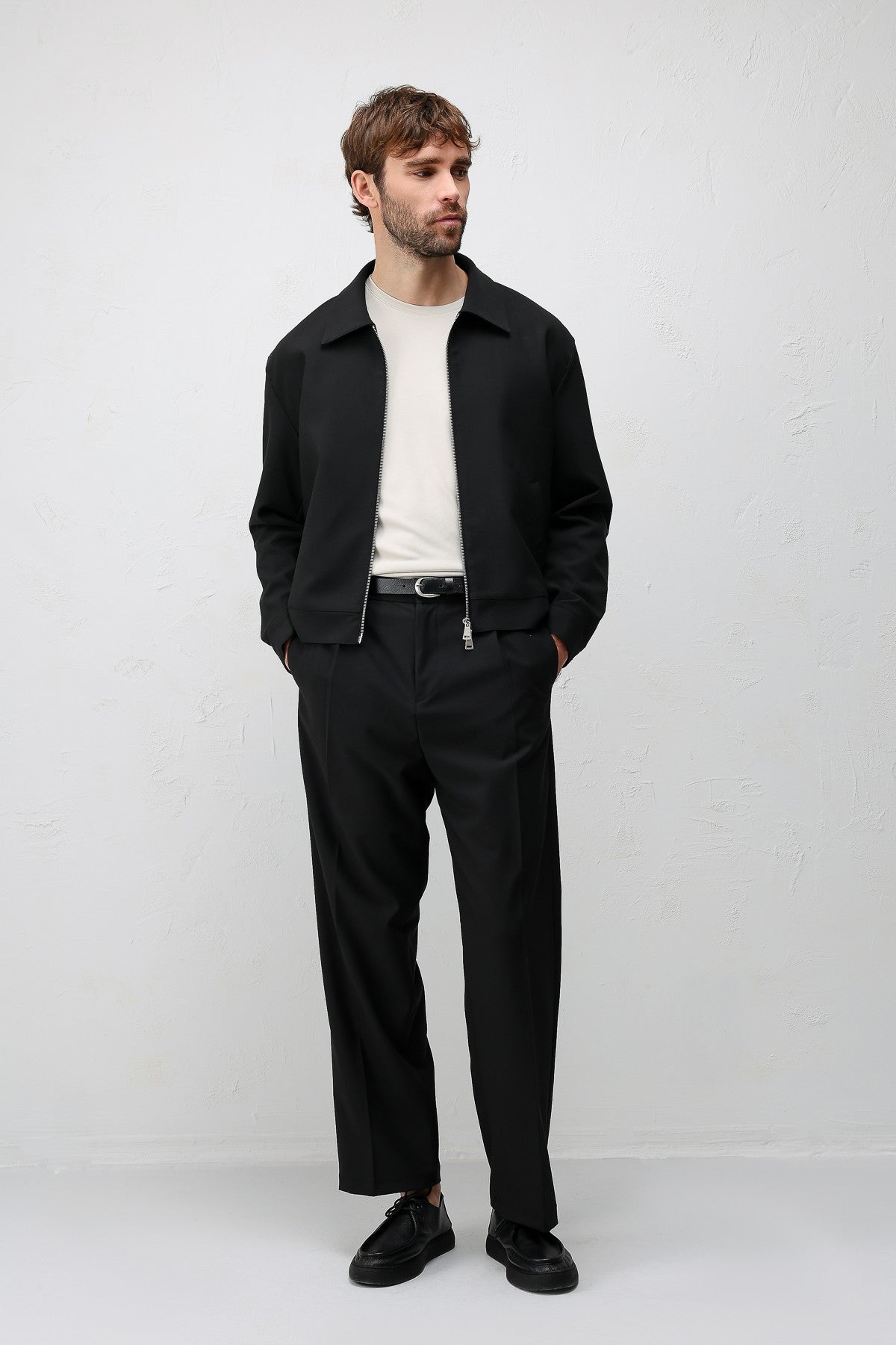 Antioch Relaxed Fit Fermuarlı Erkek Mont
