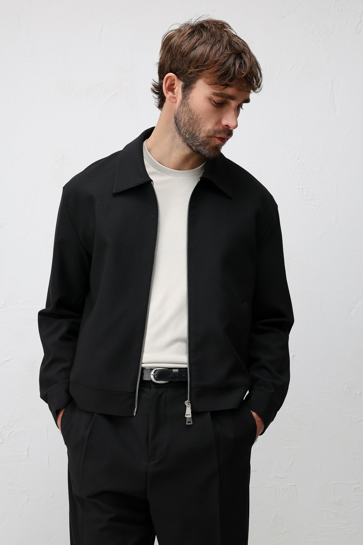 Antioch Relaxed Fit Fermuarlı Erkek Mont