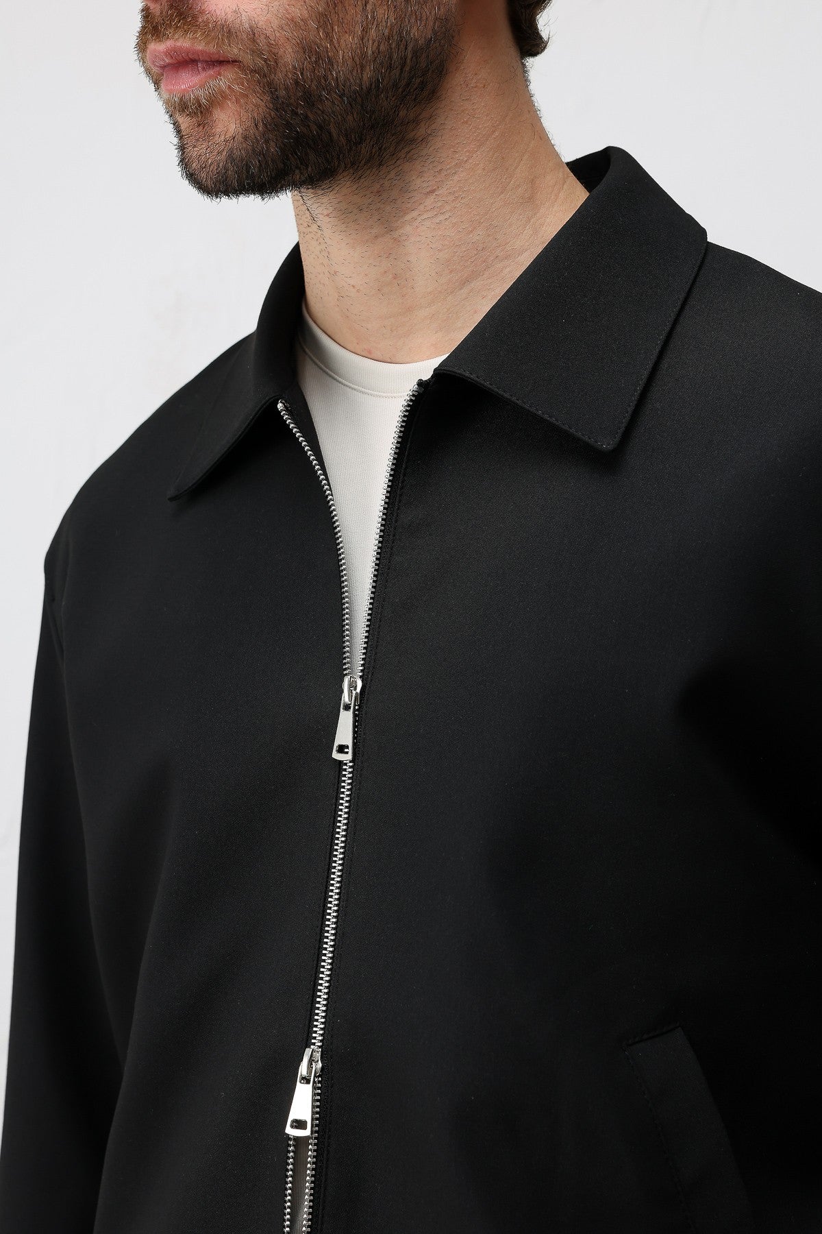 Antioch Relaxed Fit Fermuarlı Erkek Mont