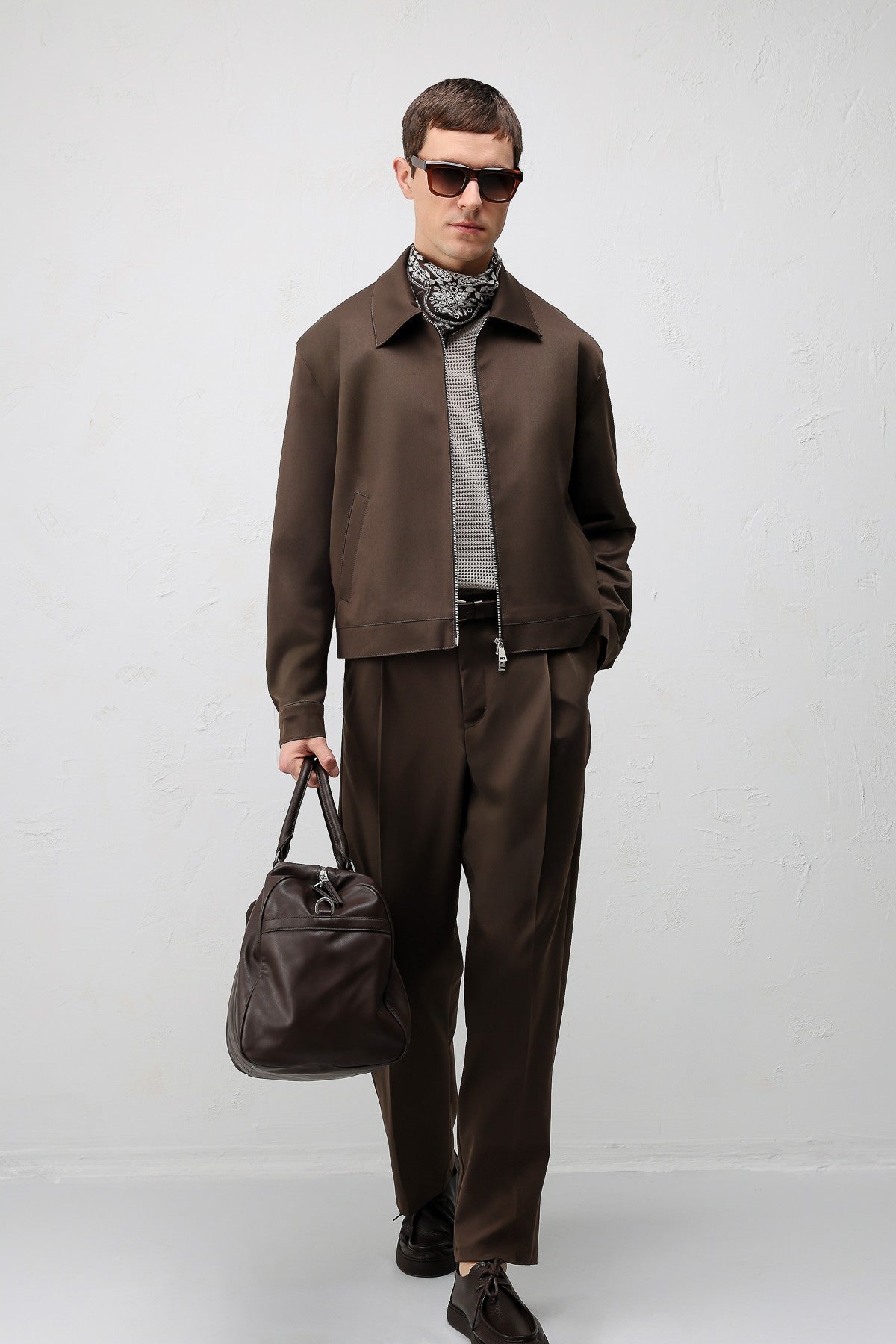 Antioch Relaxed Fit Fermuarlı Erkek Mont