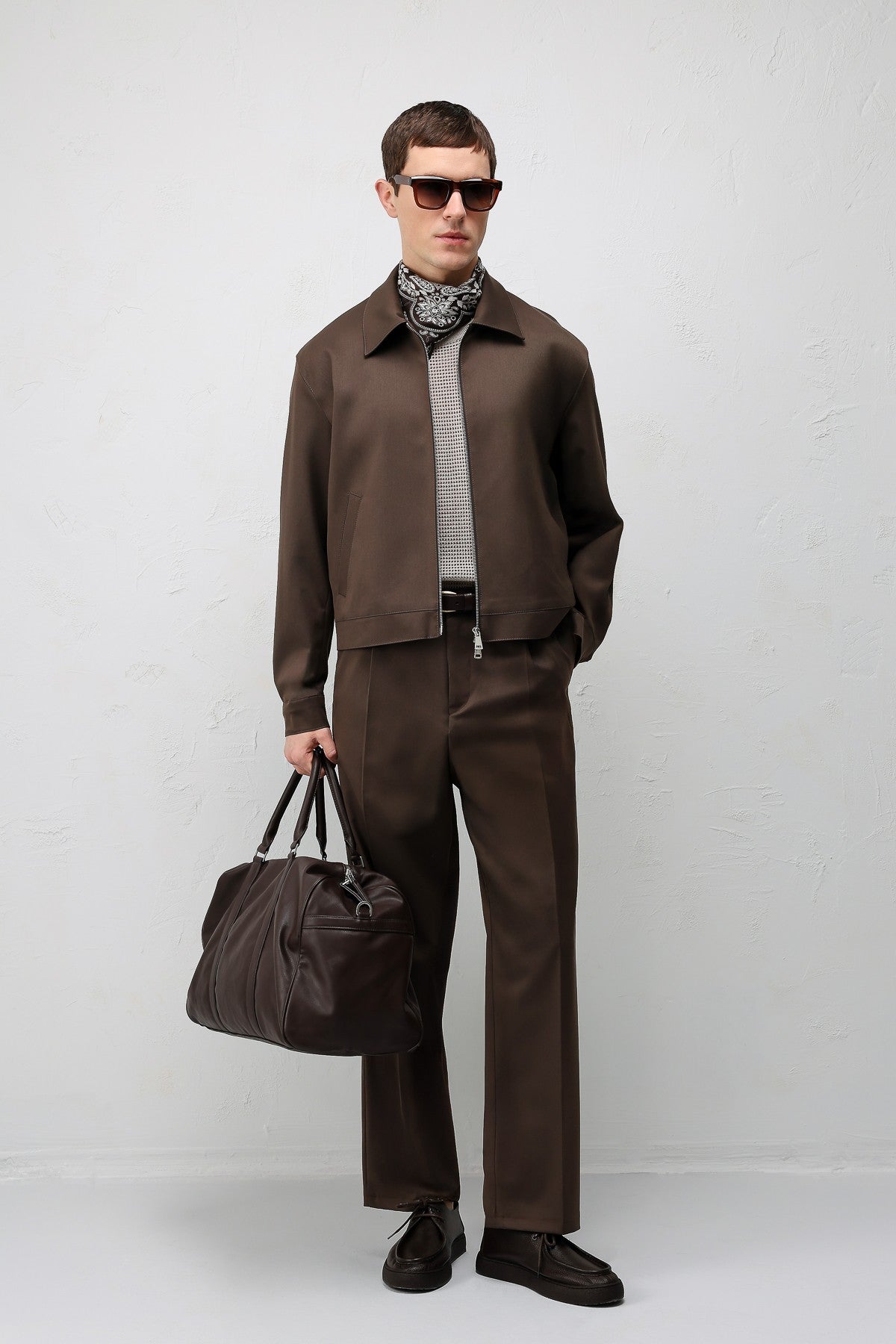 Antioch Relaxed Fit Fermuarlı Erkek Mont